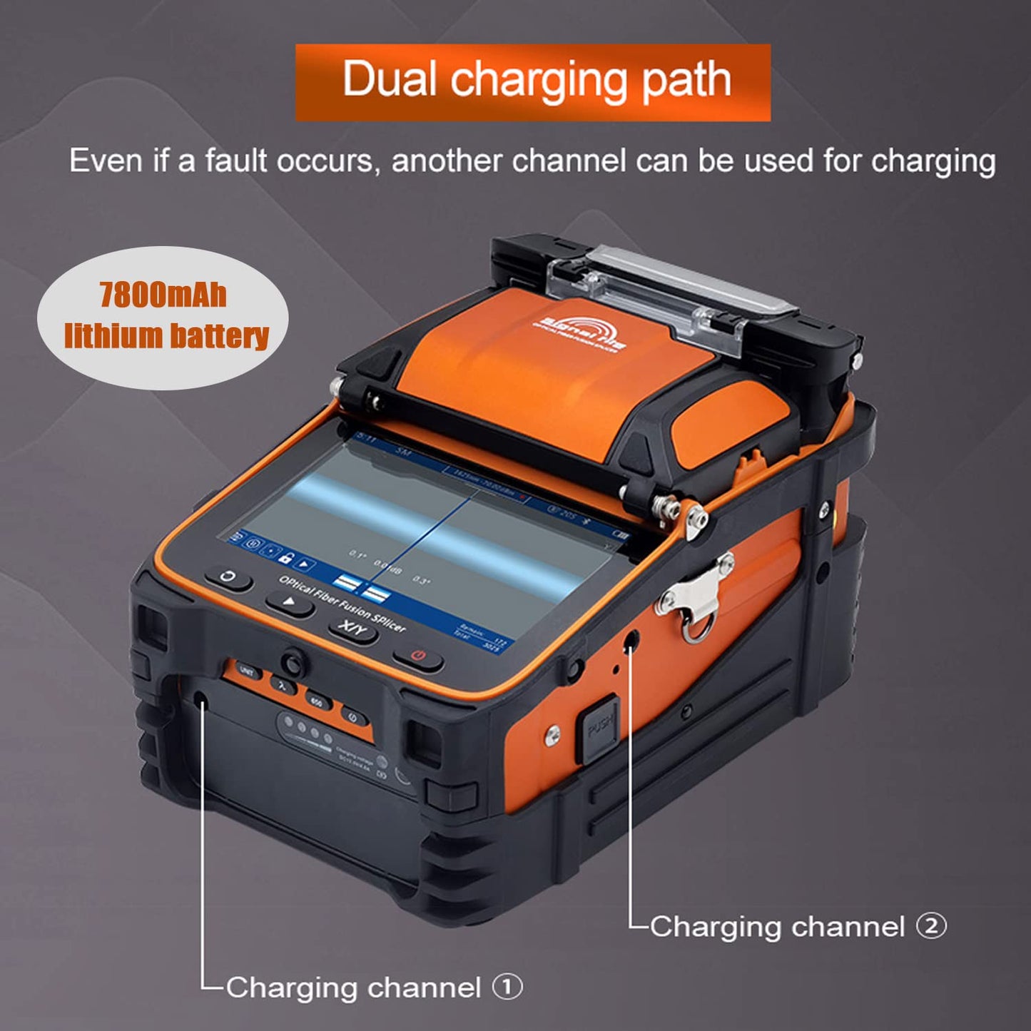 Signal fire New Model AI-9 Fusion Splicing Six Motor Core Alignment Fiber Fusion Splicer Automatic FTTH Fiber Optical Welding Splicing 5S Heating 15S