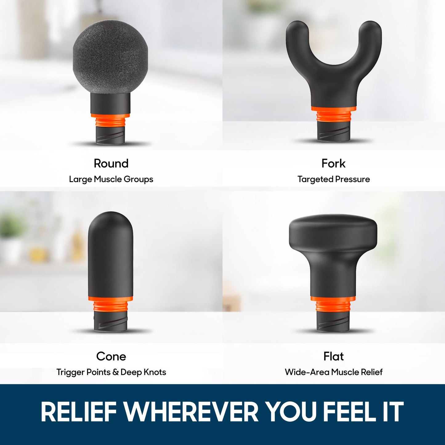 Sharper Image PowerBoost Core Mini Massage Gun [2026 Version] Deep Tissue Percussion Massager with 6 Speeds for Back & Full Body Muscle Pain Relief, Portable with 4 Attachments & Carry Pouch