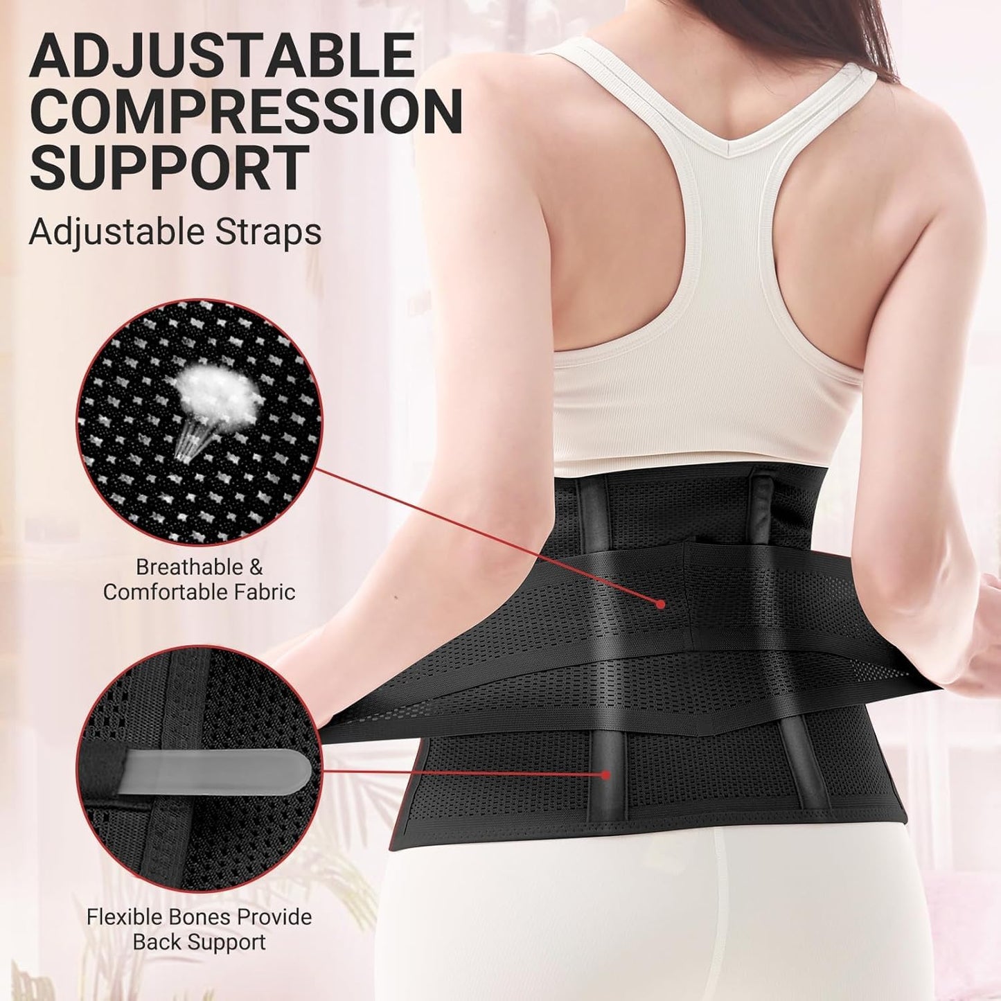 Trendyline Postpartum Belly Band Wrap: Abdominal Binder Post Surgery Postpartum Belly Wrap Post Partum Binder - C Section Recovery Support Belt Post Partum Girdle Stomach Hysterectomy Belly Band