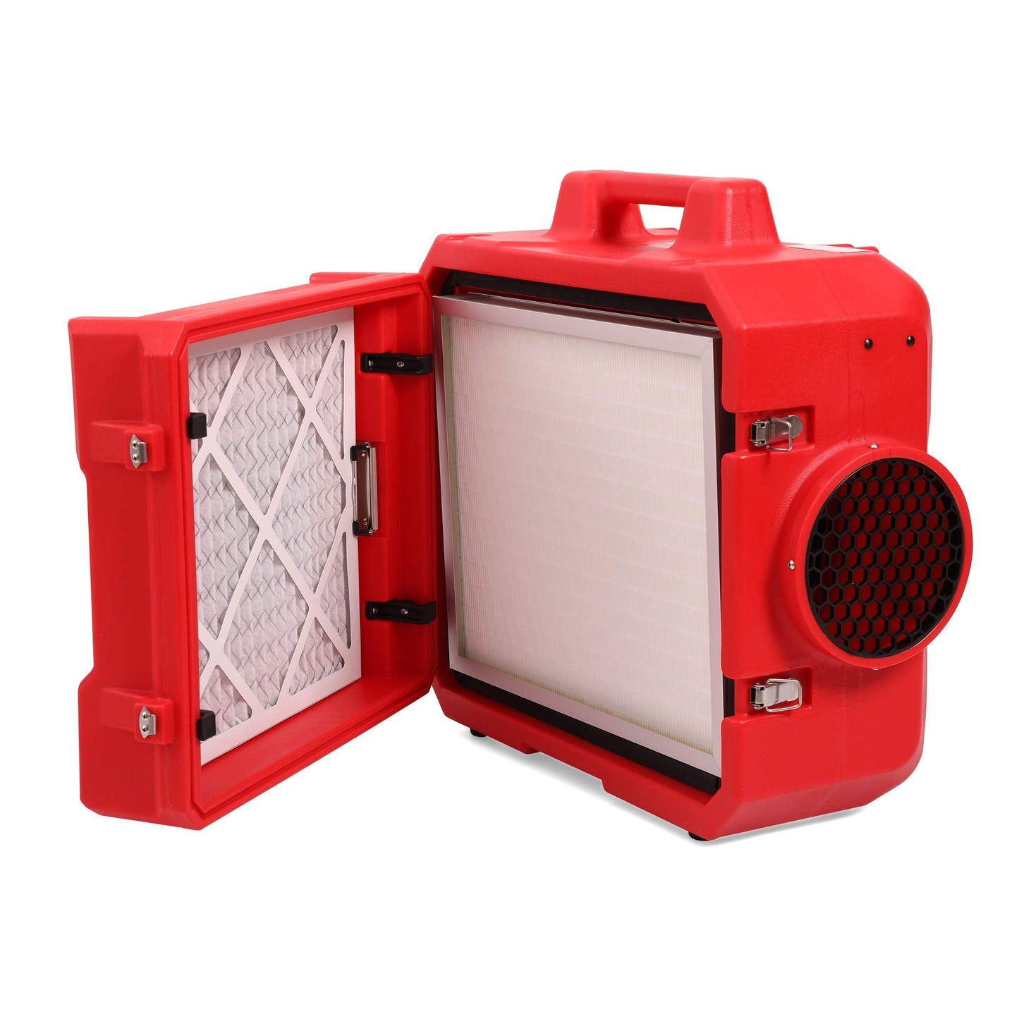 MOUNTO HEPA500 Commercial 500cfm Air Purifier Hepa Air Scrubber Negative Air Machine Roto-Molded (Red)