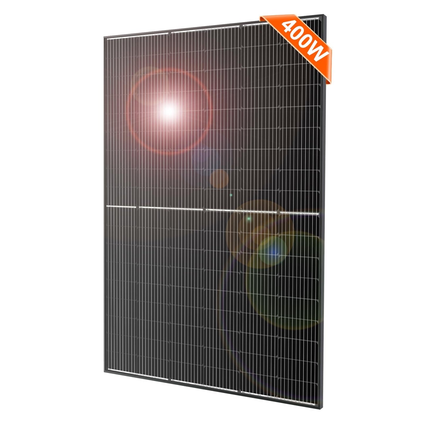 DOKIO 400W 31V Mono Solar Panel - Works for 12V/24V Systems, Equipped with 9.84ft MC4 Wiring, Perfect for Gardens, Courtyards, Greenhouses, Sheds, Terraces & Off-Grid Battery Charging