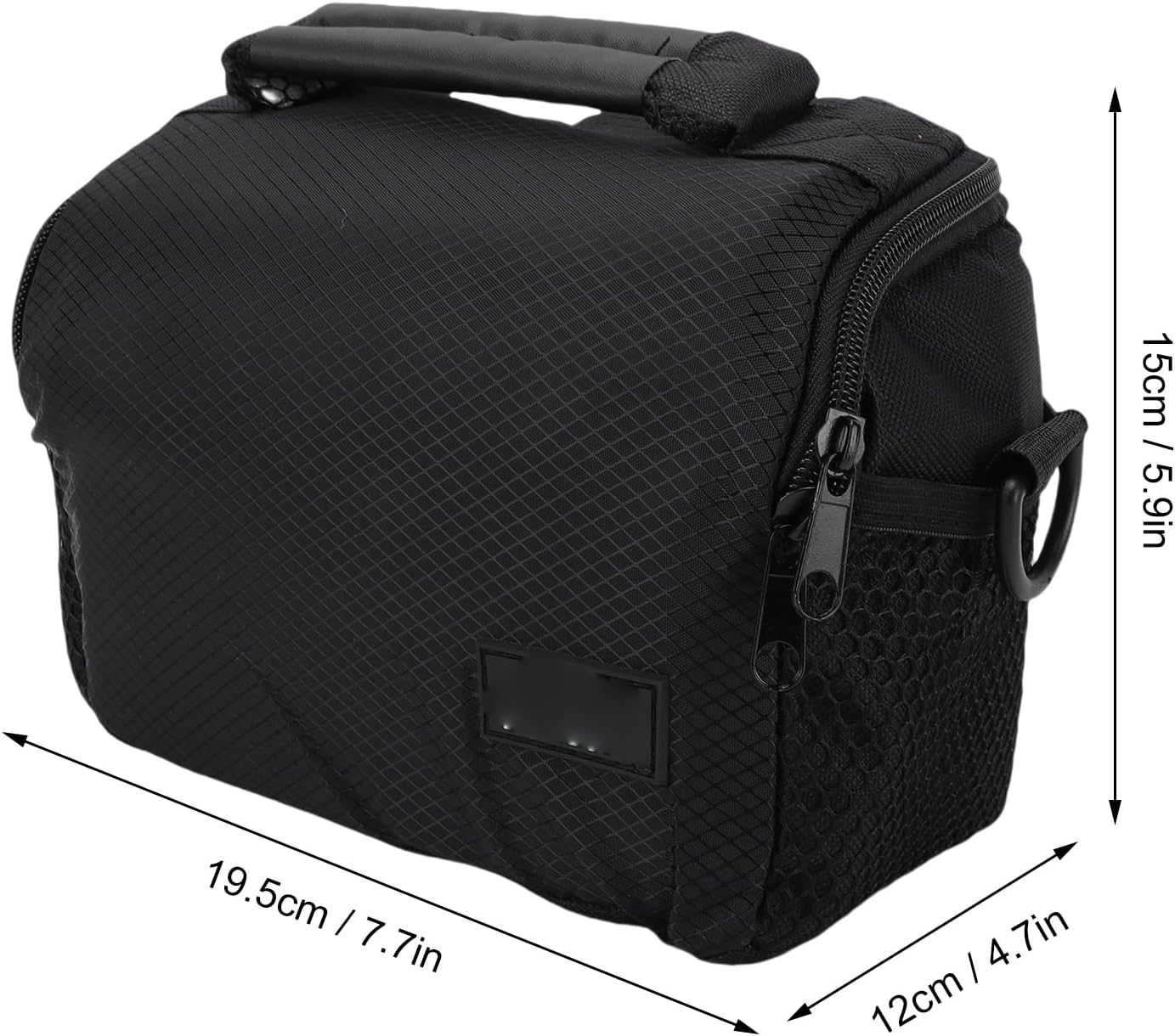 Akozon Large Capacity Water Proof Polyester Portable Mirrorless Camera Case with Detachable Shoulder Strap for Camera