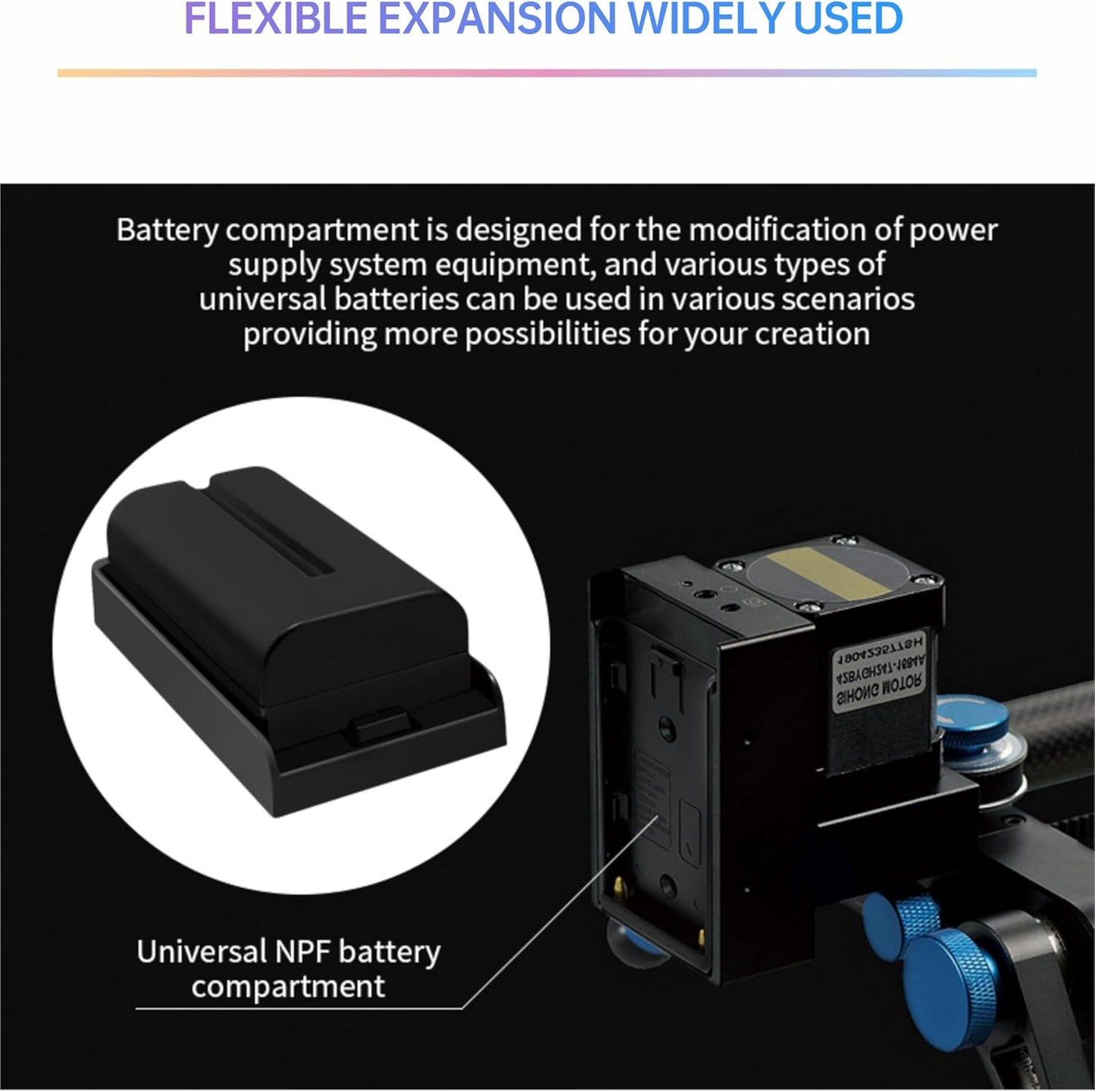 TONHOKJ 7.2V-8.4V (5.5/2.1mm) 1/4" NP-F970 F960 F770 F570 F550, NP-F Battery Adapter Plate with DC Output, Screw Mount