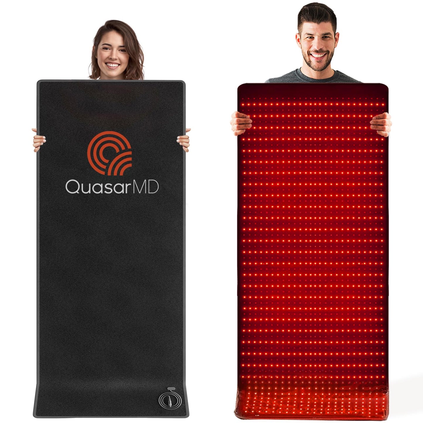 QuasarMD Infrared Red Light Therapy Mat- 1440 pcs Professional SMD LED Chips - 660nm & 850nm Wavelengths, Pain Relief, Enhances Recovery, Whole Body Care, Sleep Improvement & Energy Boost