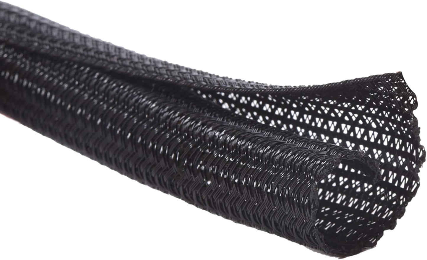 Alex Tech 25ft 1/4 inch - Cord Protector Wire Loom Tubing Cable Sleeve Split Sleeving For USB Cable Power Cord Audio