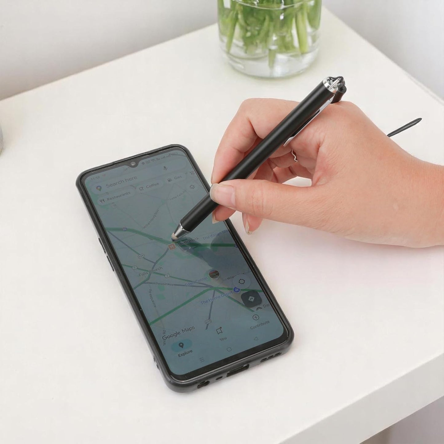 BuleVina Stylus Pens with Tether Lanyard & Clip for Touch Screens, High Sensitivity & Precision Capacitive, Anti-Lost