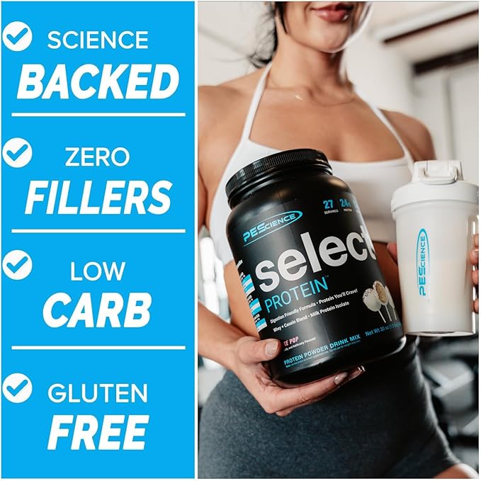 PEScience Select Protein Powder, Whey and Casein Blend, Clean Protein Powder for Women and Men, Low Calorie, Low Carb, Keto Friendly, Gluten Free - Snickerdoodle - 55 Servings