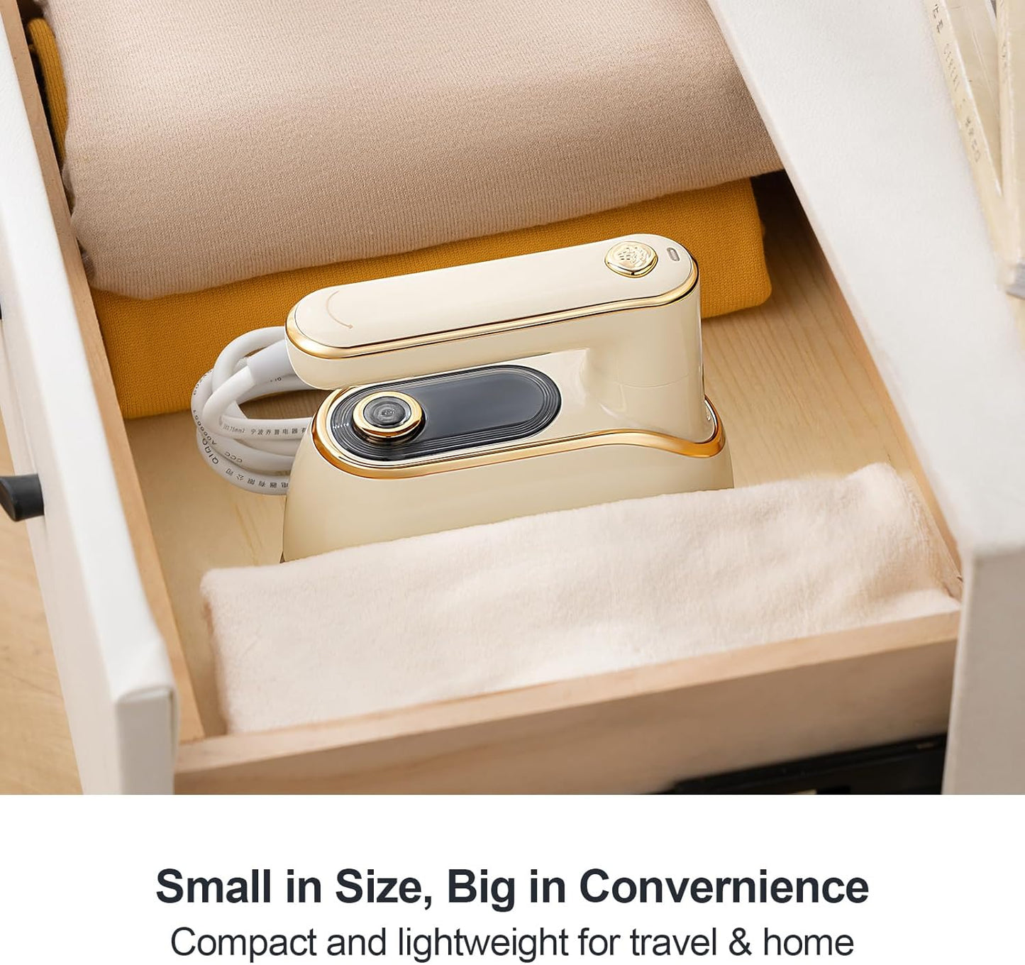 Skiennix Travel Steamer - Portable 1200W Garment Iron with 150ml Water Tank | Compact & Foldable Wrinkle Remover