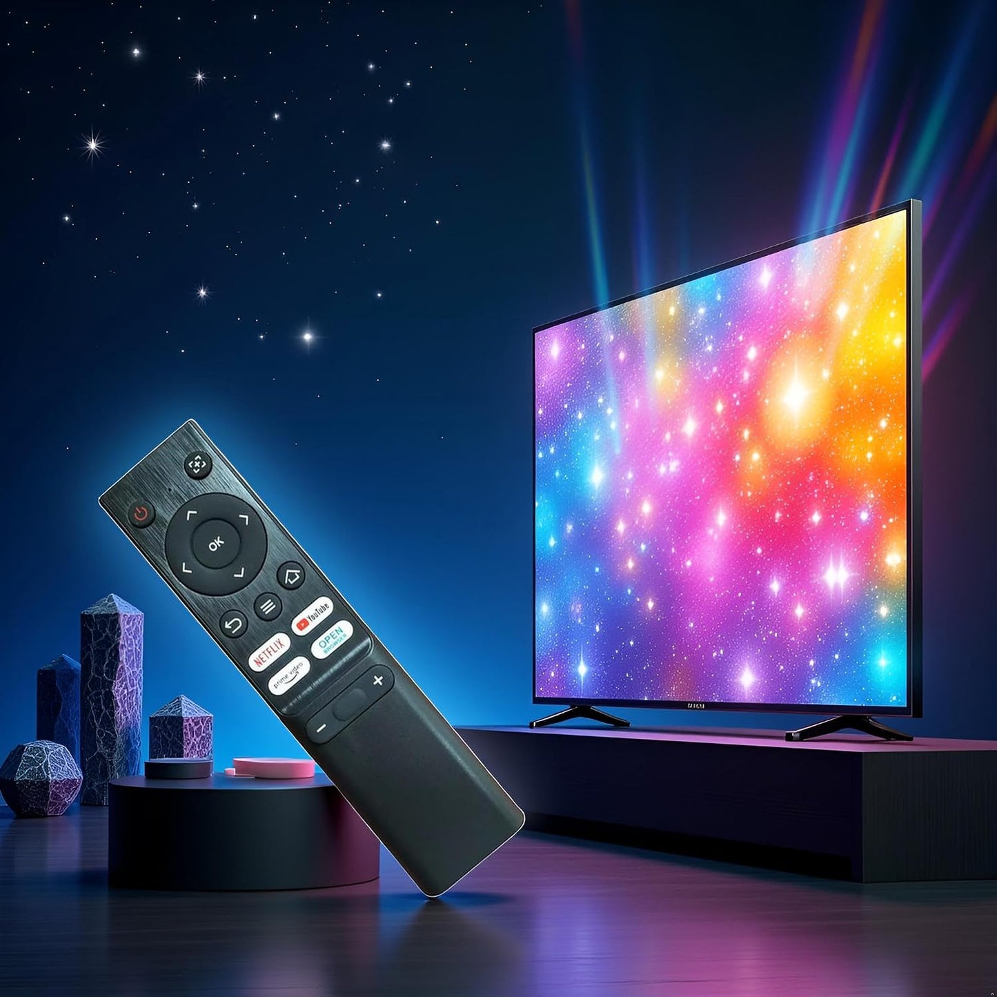 ZECARFA D1 D001 Remote Control for Aurzen EAZZE Mini Smart Portable Movie Projector, Compatible Replacement Controller