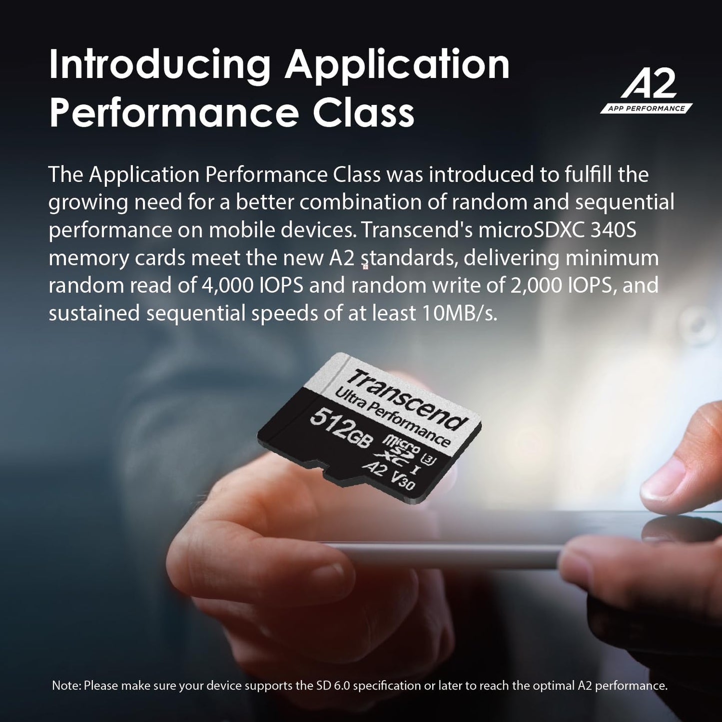 Transcend USD340 A2 V30 128GB, 160MB/s, Claw/DJI/Insta360/Action U3 C10 4K microSDXC Micro SD Card Up