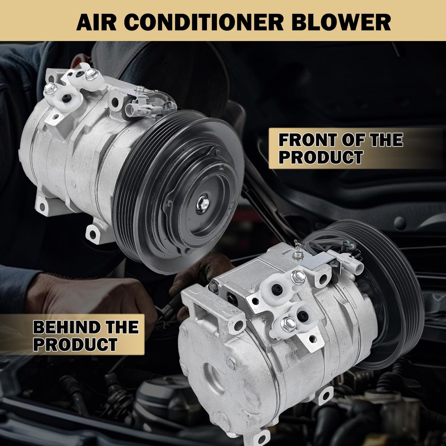 Aspligo Air Conditioner AC Compressor with A/C Clutch Fits for Toyota Corolla 2003-2008, Matrix 2003-2008 L4 1.8L,CO 27000C,158386, 8832002120, 883200212084, 8840302050, 8841002130, 8841102050