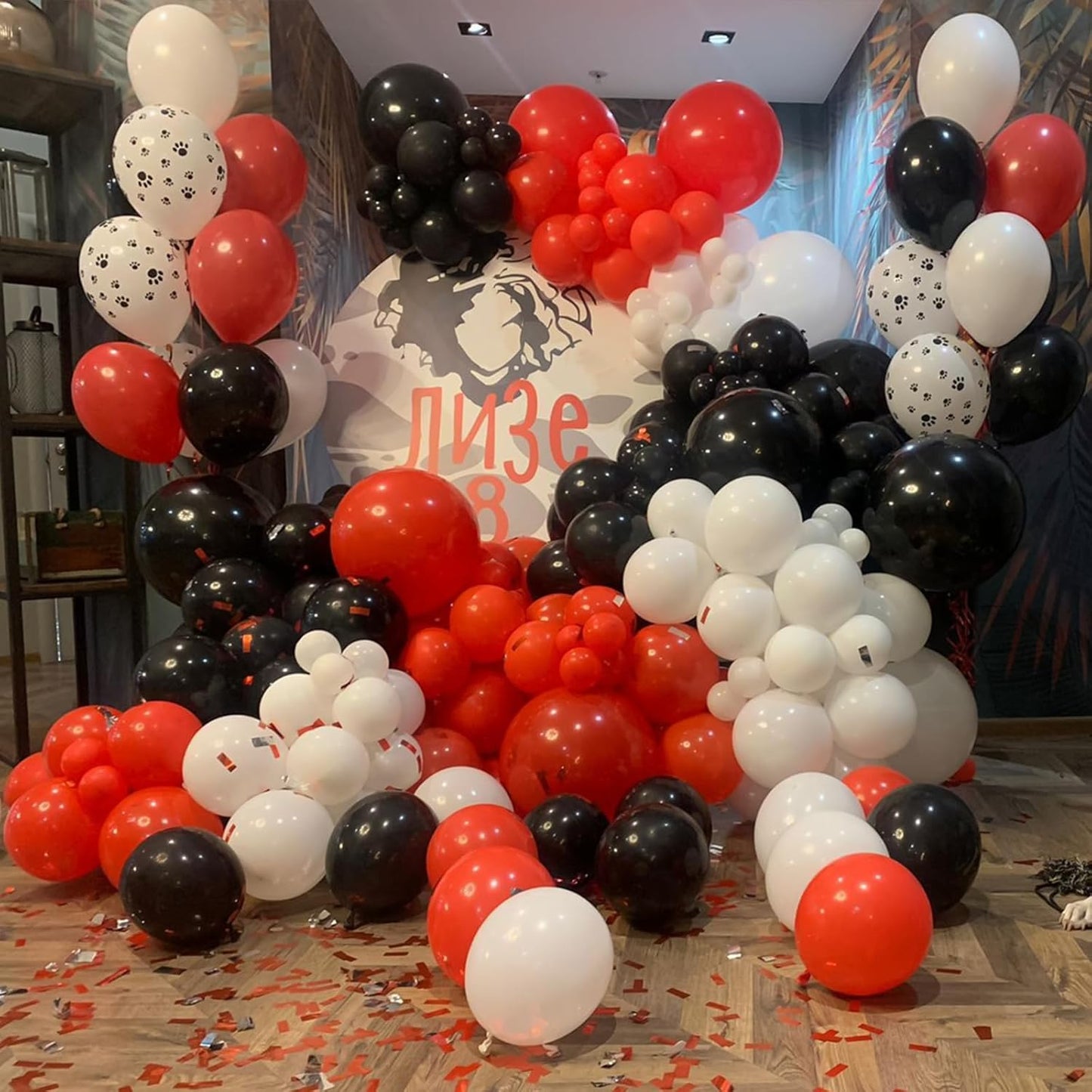 Skiennix 12-Inch Red Latex Balloons - 100 Pack for Birthday, Wedding, Baby Shower & Celebrations