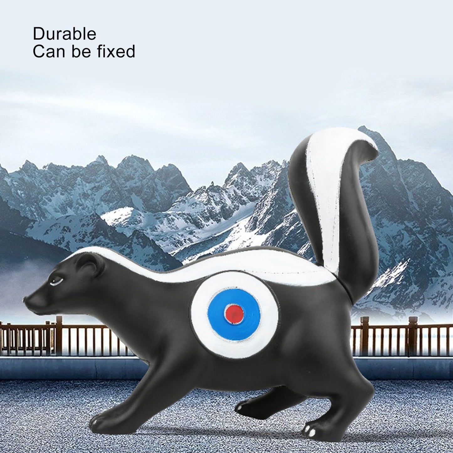 3D Skunk Archery Target - 3D Skunk Targets for Bow Hunting, 3D Skunk Two-Side Cores Shooters Animal for Outdoor Targeting Practice Training, Portable(18.1x6.3x15.7in)