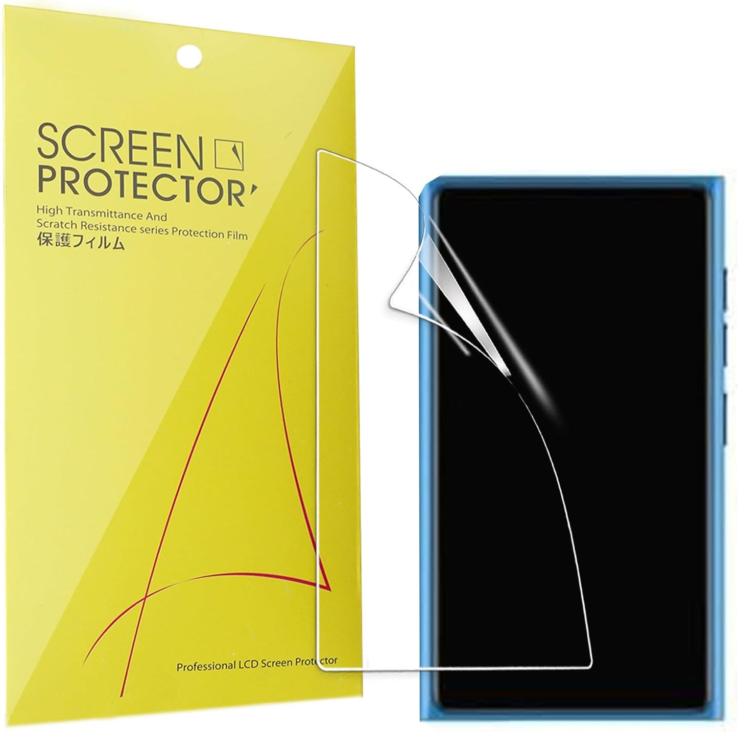 Lamshaw Solo4 Mp3 [6 Pack] 24Six Solo4 Mp3 (6 Pack) Compatible for Player Screen Protector, Full Coverage TPU Clear