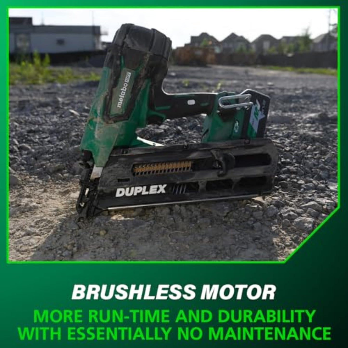 Metabo HPT 36V MultiVolt Cordless Forming Nailer, 3-1/2 Inch Duplex/Double Headed Fasteners, Power Tool with 2.5Ah Lithium Ion Battery, Drives 900 Nails per Charge, NR3675DD