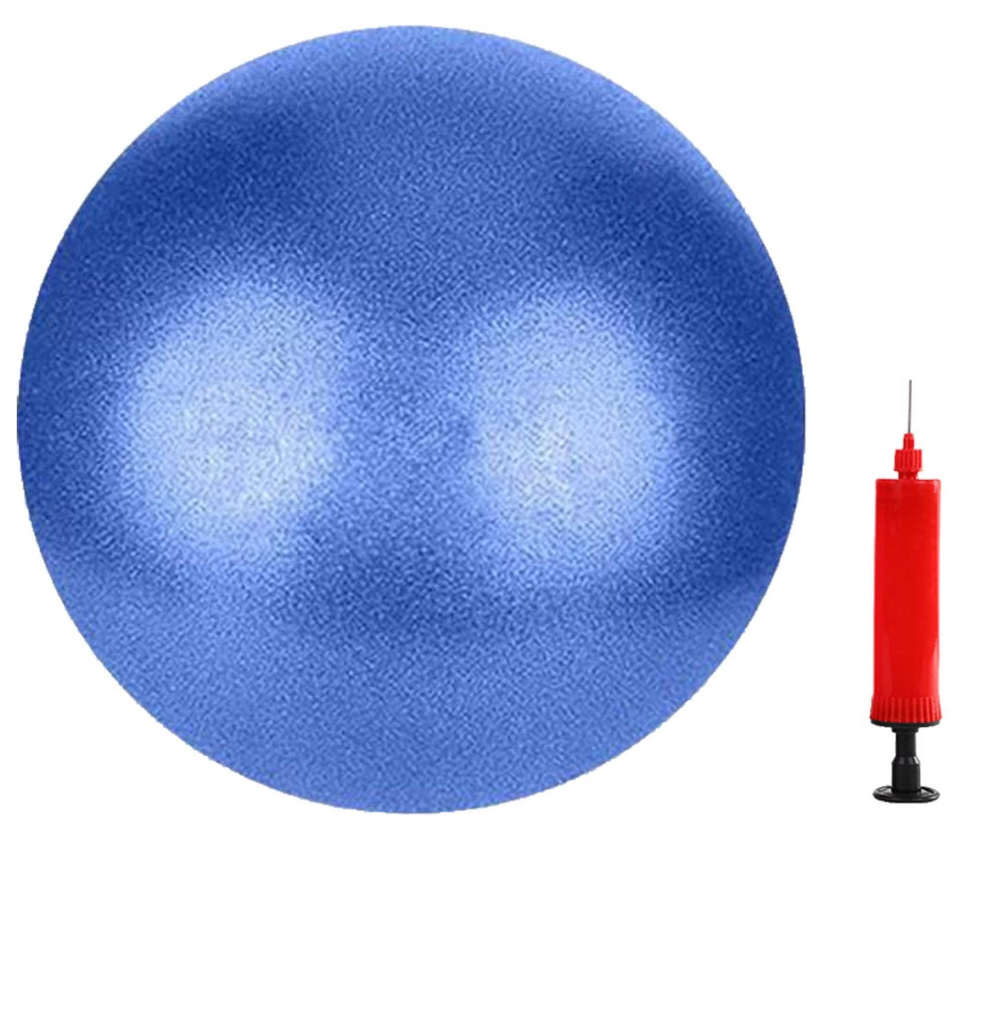 HCFGUS 6 Inch Mini Exercise Pilates Yoga Ball, Stability Ball for Yoga, Barre, Training and Physical Therapy- Improves Balance with Inflate Pump(Blue)
