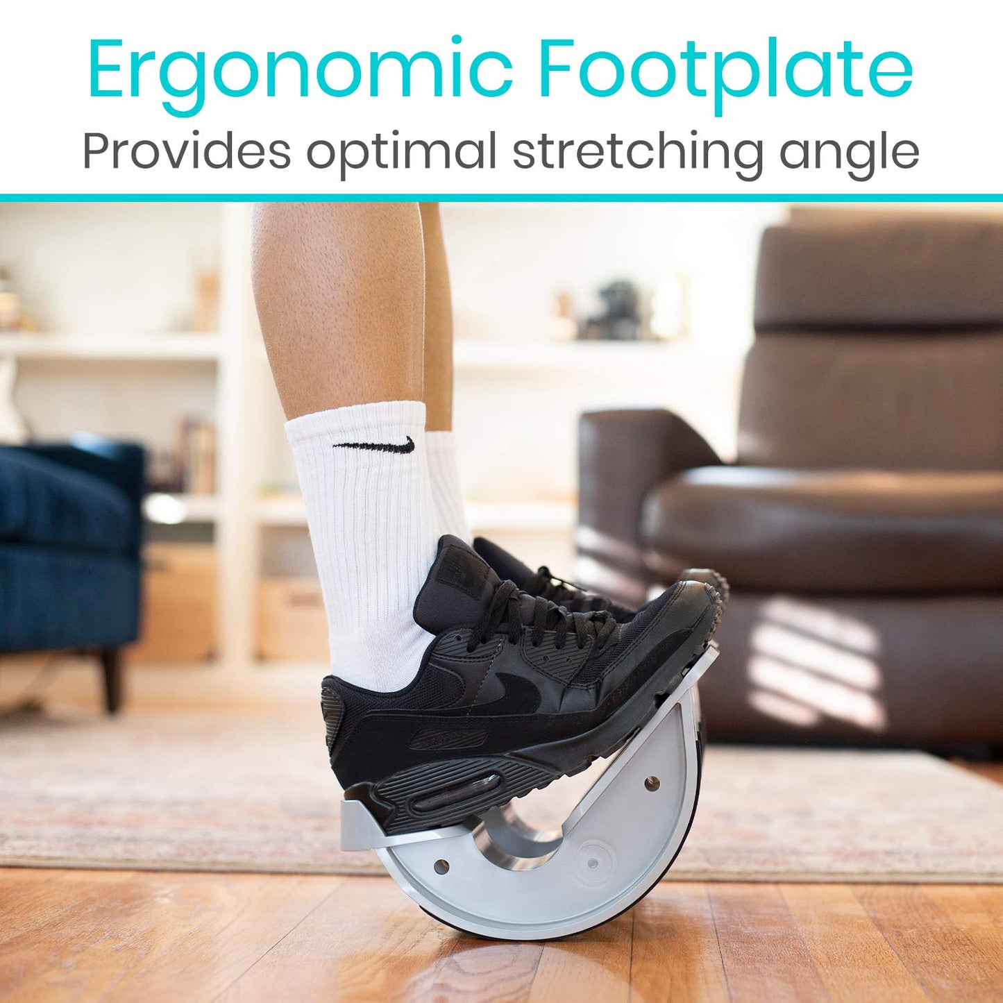 Vive Double Foot Rocker, Calf Stretcher for Achilles Tendinitis, Heel, Feet, Shin Splint, Plantar Fasciitis Pain Relief - Stretches Strained Leg Muscle, Ankle Flexibility - For Both Feet