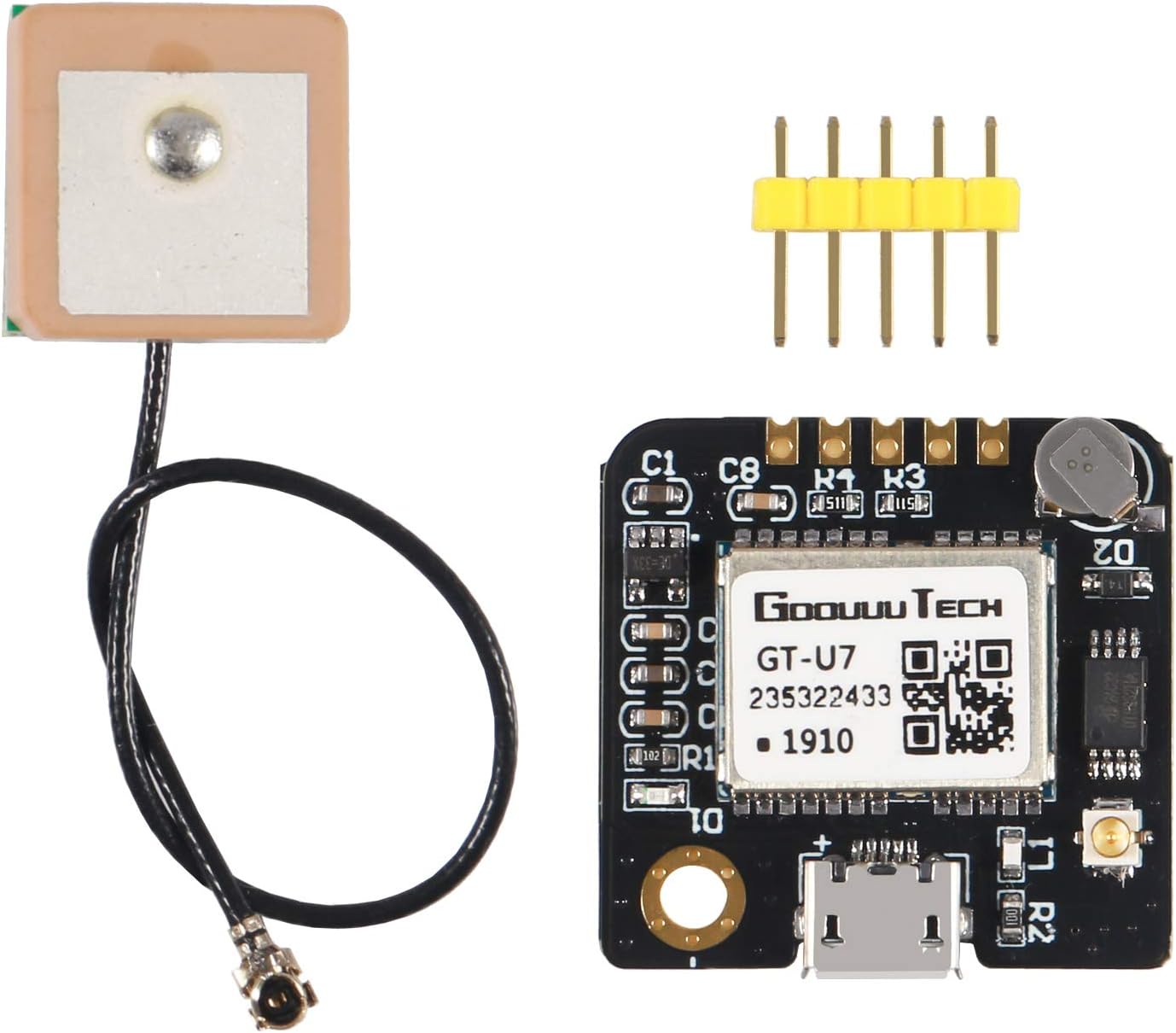 AITRIP 1PCS GT-U7 NEO-6M 51 STM32 GPS Module Navigation Satellite Positioning Compatible with MCU High Sensitivity Low