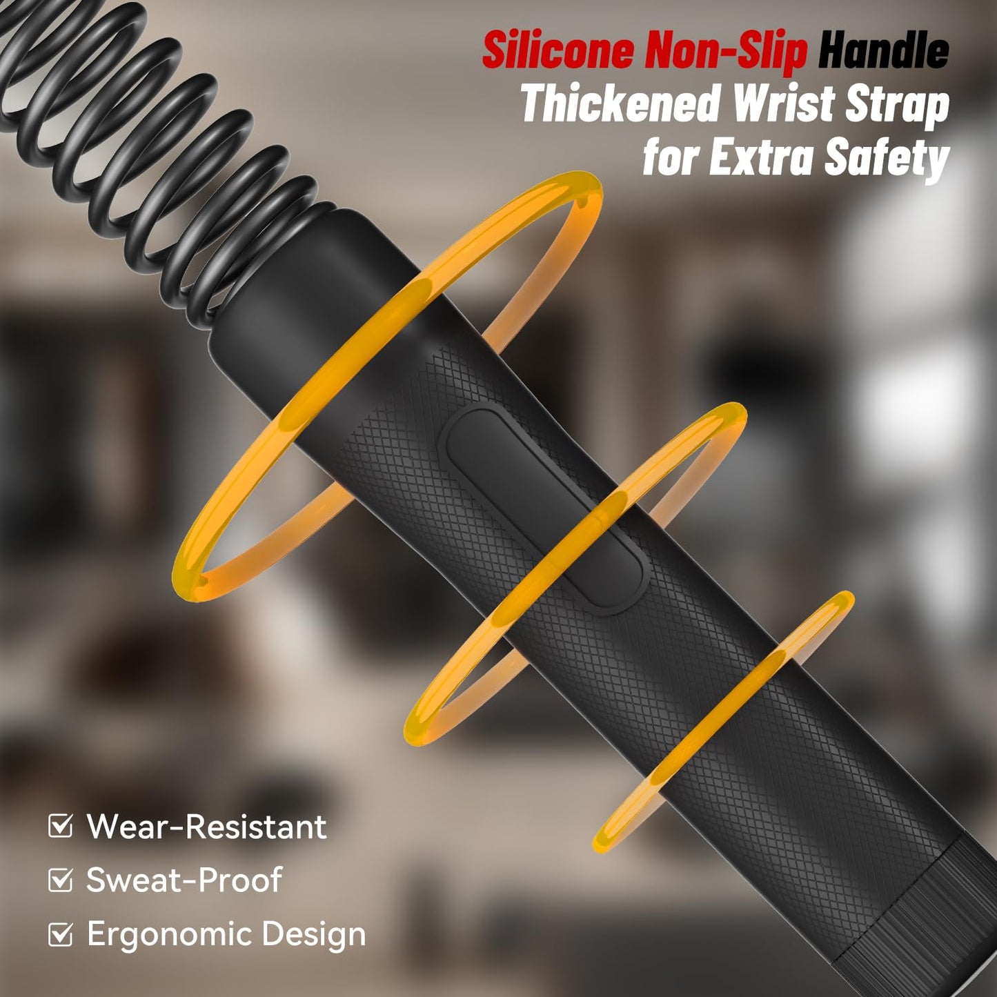ELLAVA Cordless Ropeless Battle Ropes for Home Gym – Portable Weighted Workout Rope for HIIT, Cardio & Strength Training, Low-Impact Full Body Exercise Equipment for Men & Women