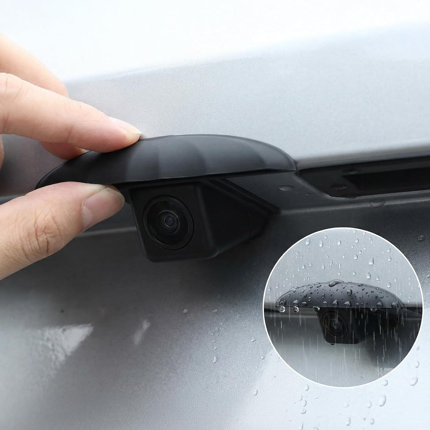 Qulkws Rear View Backup Cameras Covers Camera Rain Cover Backup Camera Rain Shield Car Rear View Cameras Anti-Rain