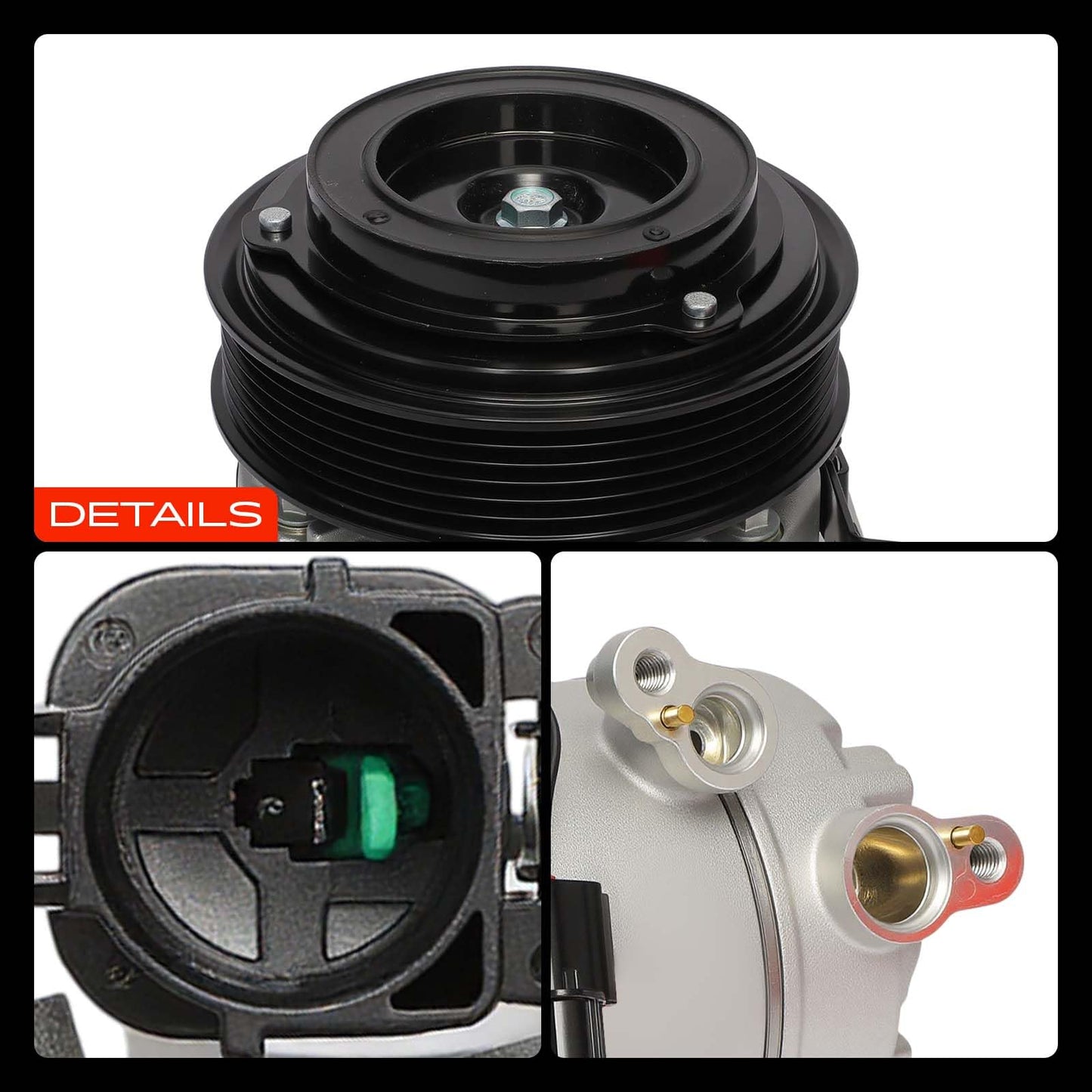 A-Premium Air Conditioner AC Compressor with Clutch Compatible with Kia Forte 2014-2018 1.8L 2.0L, Forte Koup 2014-2017, Forte5 2014-2018 & Hyundai Elantra GT 2013-2017