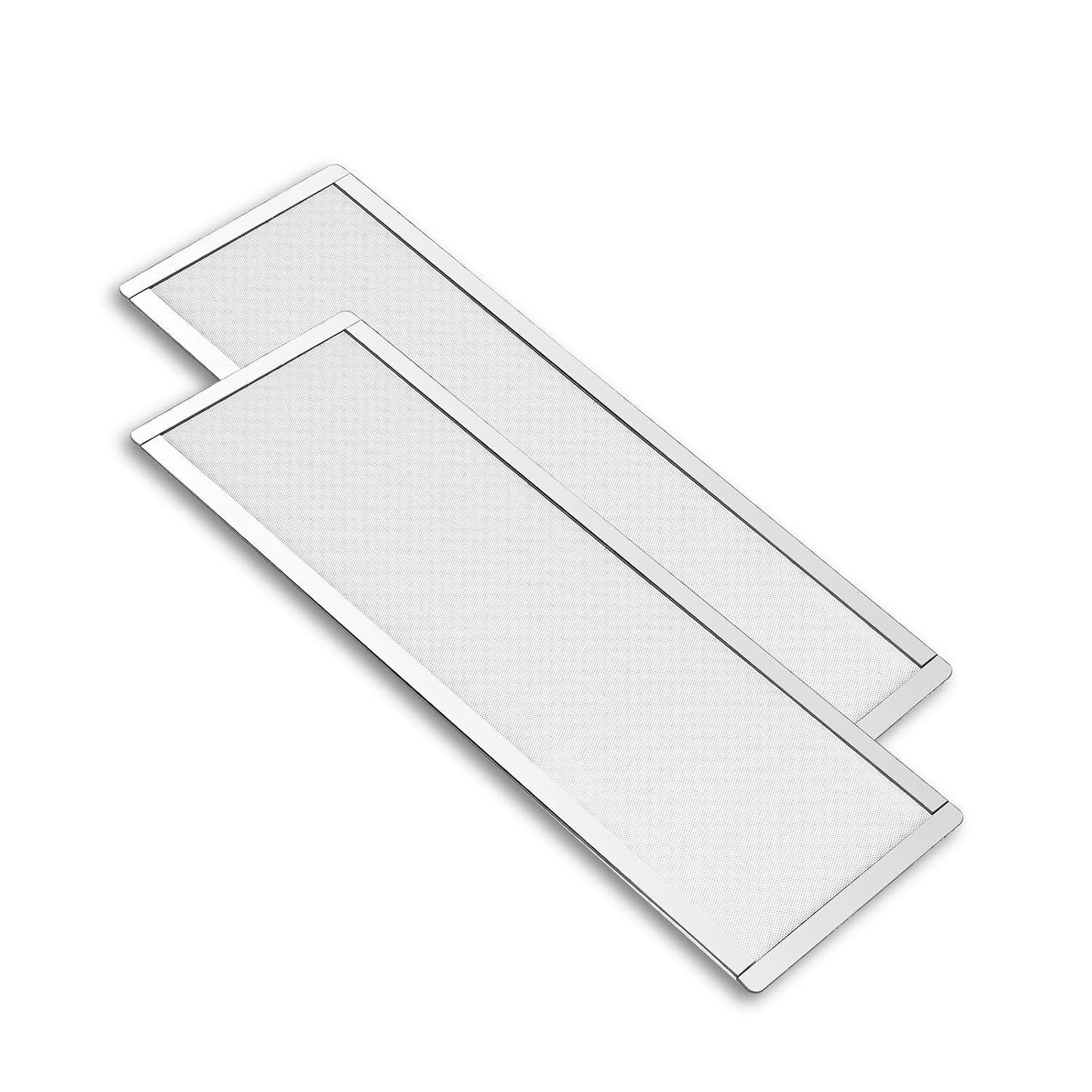 360mm 120mm 2 4.72inch 2-Pack x PC Fan Dust Mesh Filter PVC Computer PC Case Dust Proof Filter Cover Magnetic White