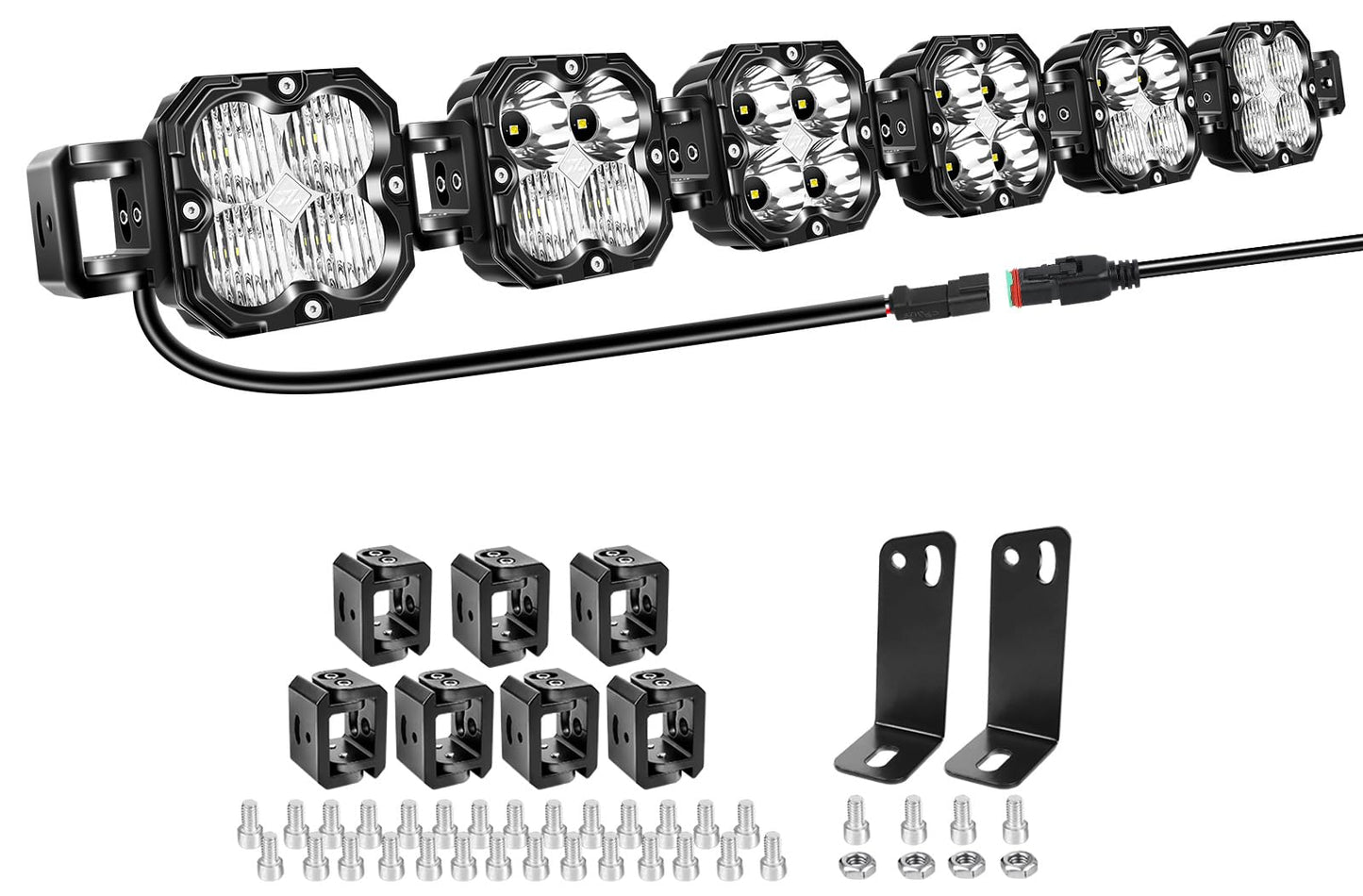 Willpower 40 Inch 180W LED Light Bar, 18000LM Flood Spot Combo Beam Driving Fog Light with DT Wiring, Off-Road Work Lights for 12V/24V Car SUV ATV UTV Truck Boat