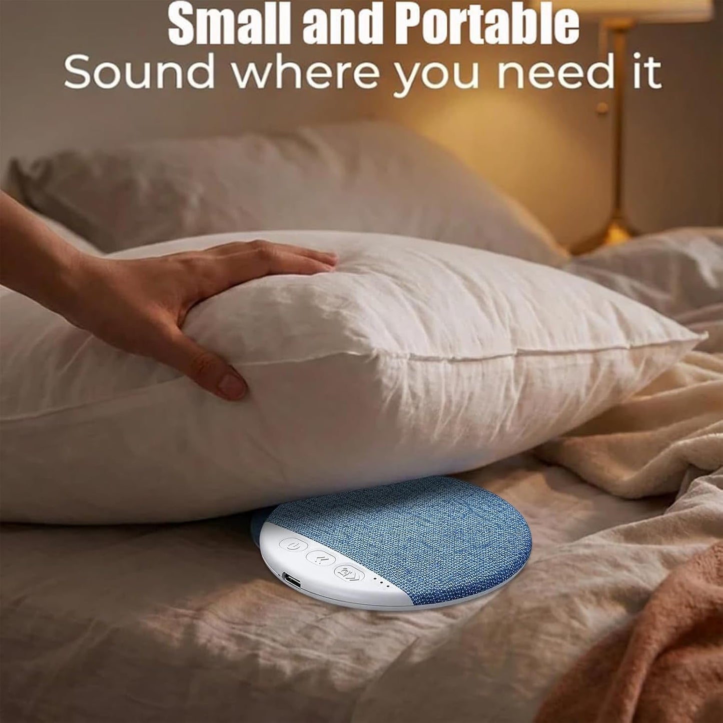 Generic Blue Tooth Pillow Speaker for Sleeping - Under Pillow Speakers, Bone Conduction Pillows Speaker with Soothing