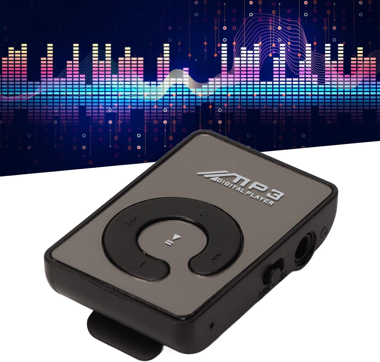 MP3 Player, Mini Music Player with Memory Card Slot, Portable HiFi Music Player, Back Clip Design, Lightweight, Ideal