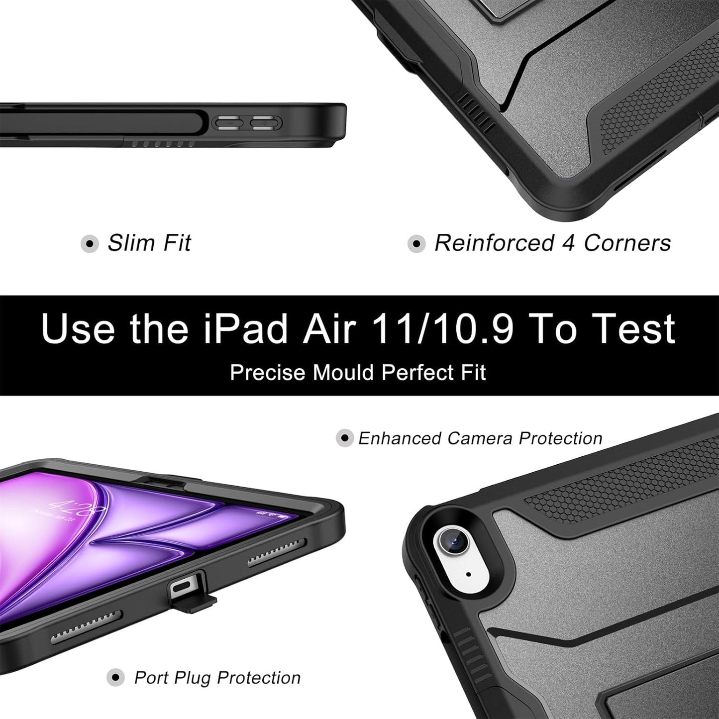 Soke 11-inch M4/M3/M2 (2026/2025/2024), 5th/4th 10.9 (2022/2020), Case for iPad Air iPad Air Generation with Built