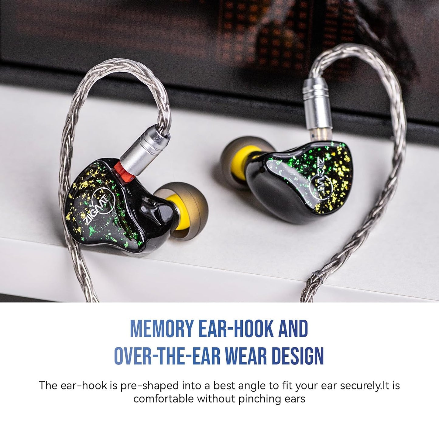 2m 16 2Pin) Linsoul Tripowin Zonie IEM Cable, Long Earbud Cord, Core Silver Plated Earphone Cable, in Ear Monitor Wire