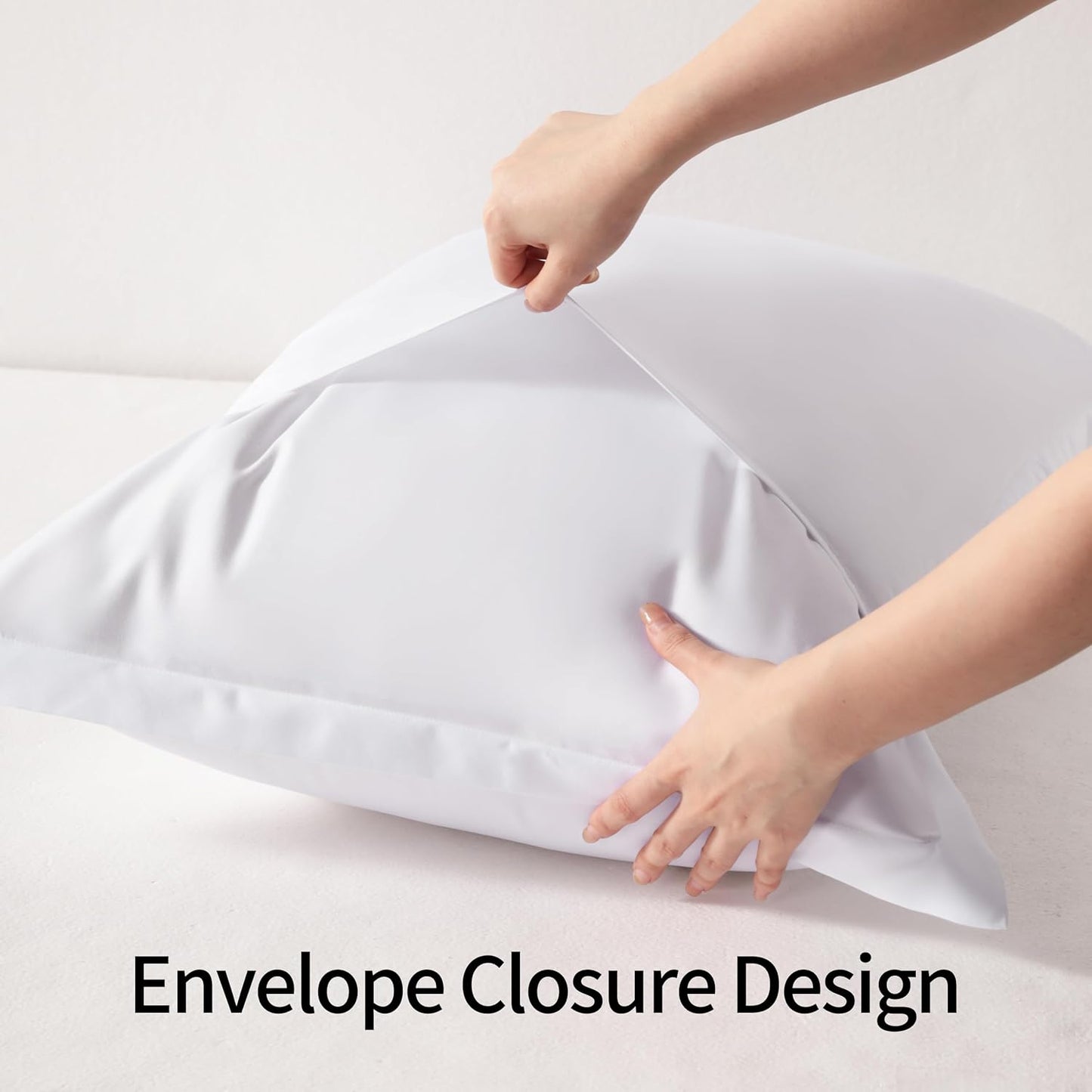 NTBAY King Pillow Shams - Super Soft Brushed Microfiber 20x36 Sham Covers | Wrinkle, Fade, Stain Resistant, White - 2 Pack