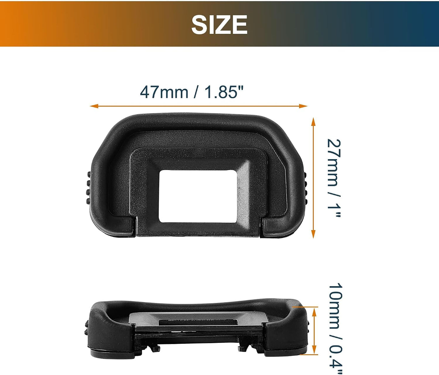 uxcell 60Da 6D 5DII 60D 50D 5D 40D 30D, 1pcs Camera Eyecup, Rubber Eye Cup Eyepiece Viewfinder Protector for EB