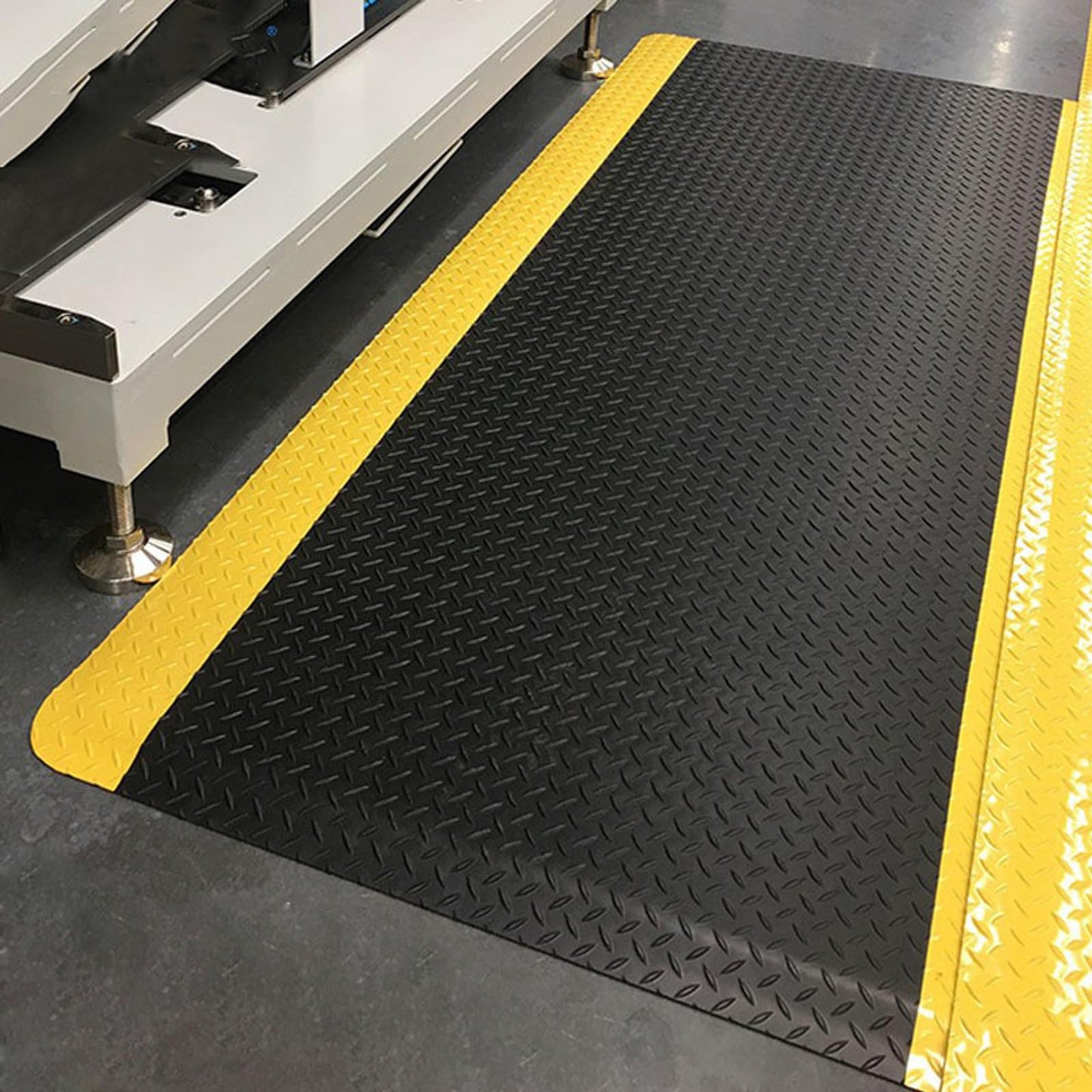 ISXACFF Anti Fatigue Mats Industrial 3' x 5' 15/16" Thick Ergonomic Standing Mat Commercial Kitchen Mat Heavy Duty Diamond Plate Shop Floor Mats Helps Relieve Back and Leg Soreness