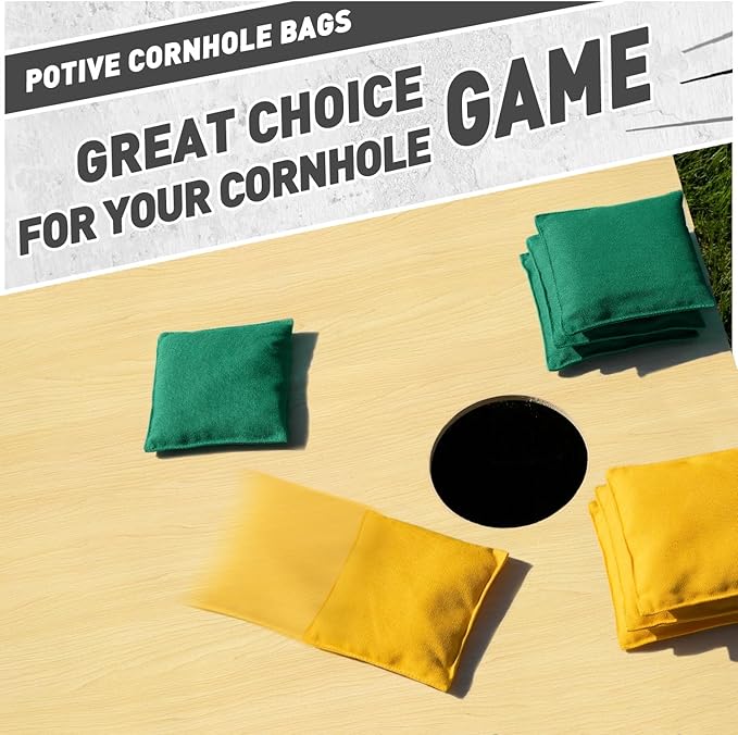Cornhole Bags Set of 8 Regulation Corn Hole Bean Bags for Cornhole Game, Professional Weather Resistant Corn Hole Bags with Tote Bag