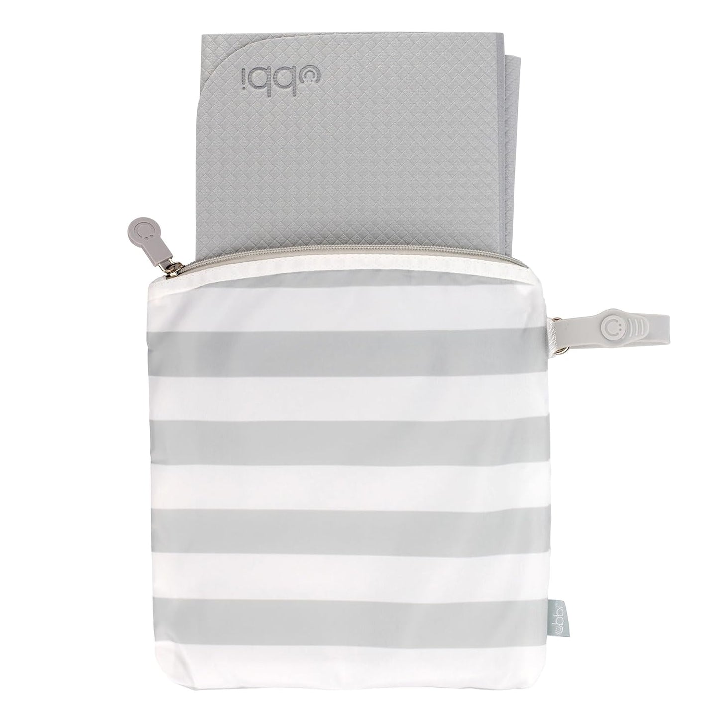 Ubbi Portable Changing Mat - Soft & Comfortable Diaper Bag Accessory for Newborns | Easy to Clean, Gray