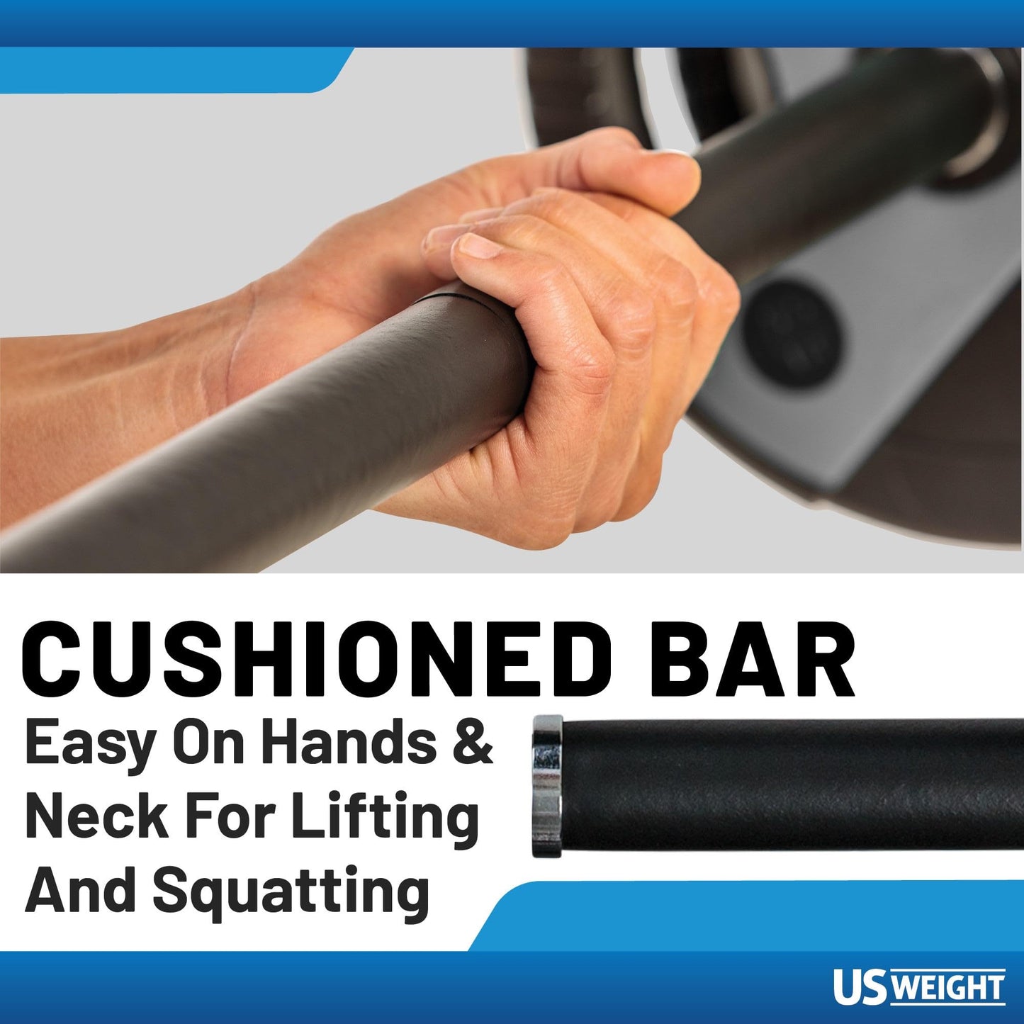 US Weight 54 Pound Adjustable Weight Set with 55" Barbell, Dumbbells, and Kettlebell Handle – Versatile Exercise Equipment for Home Gym Workouts