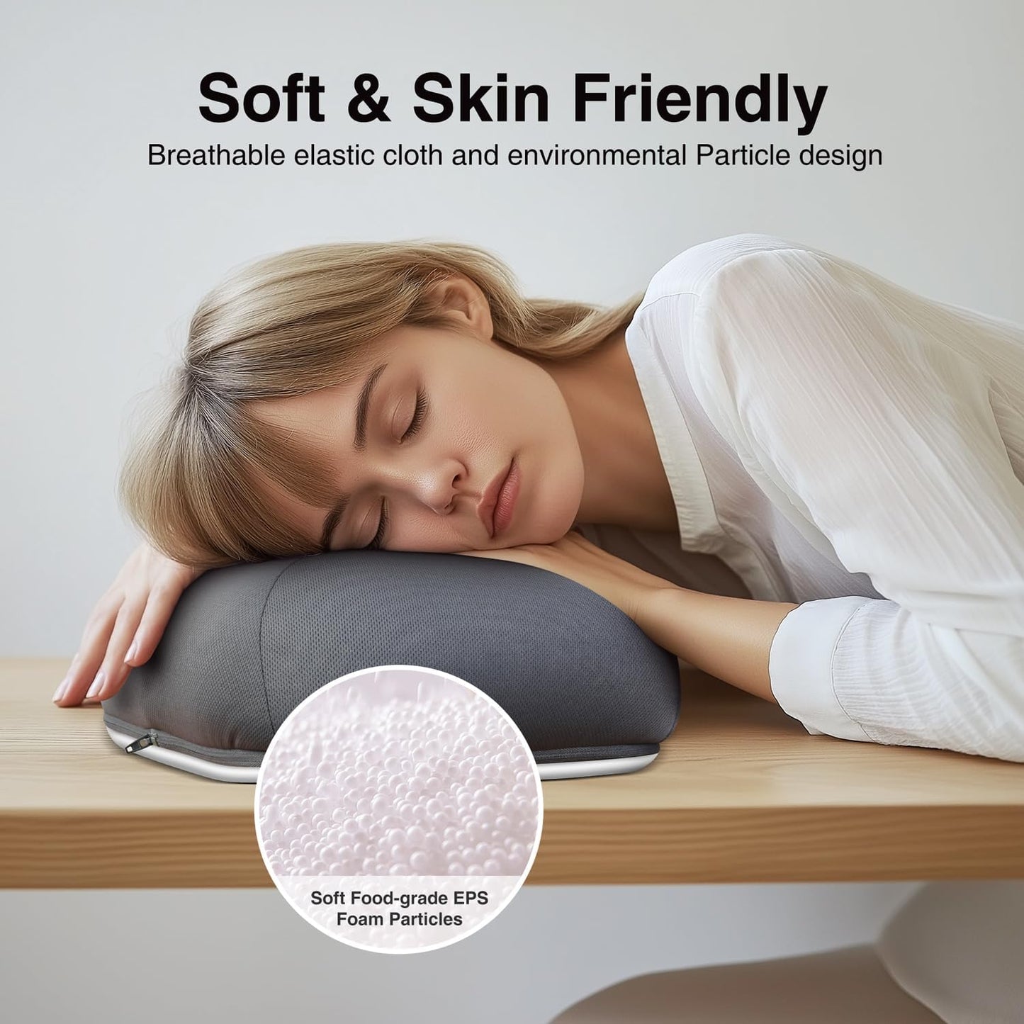 elitehood 4-15.6'' Adjustable iPad Pillow Stand for Lap, Soft Cushion Lap Beanbag Tablet Pillow Stand, Tablet Holder