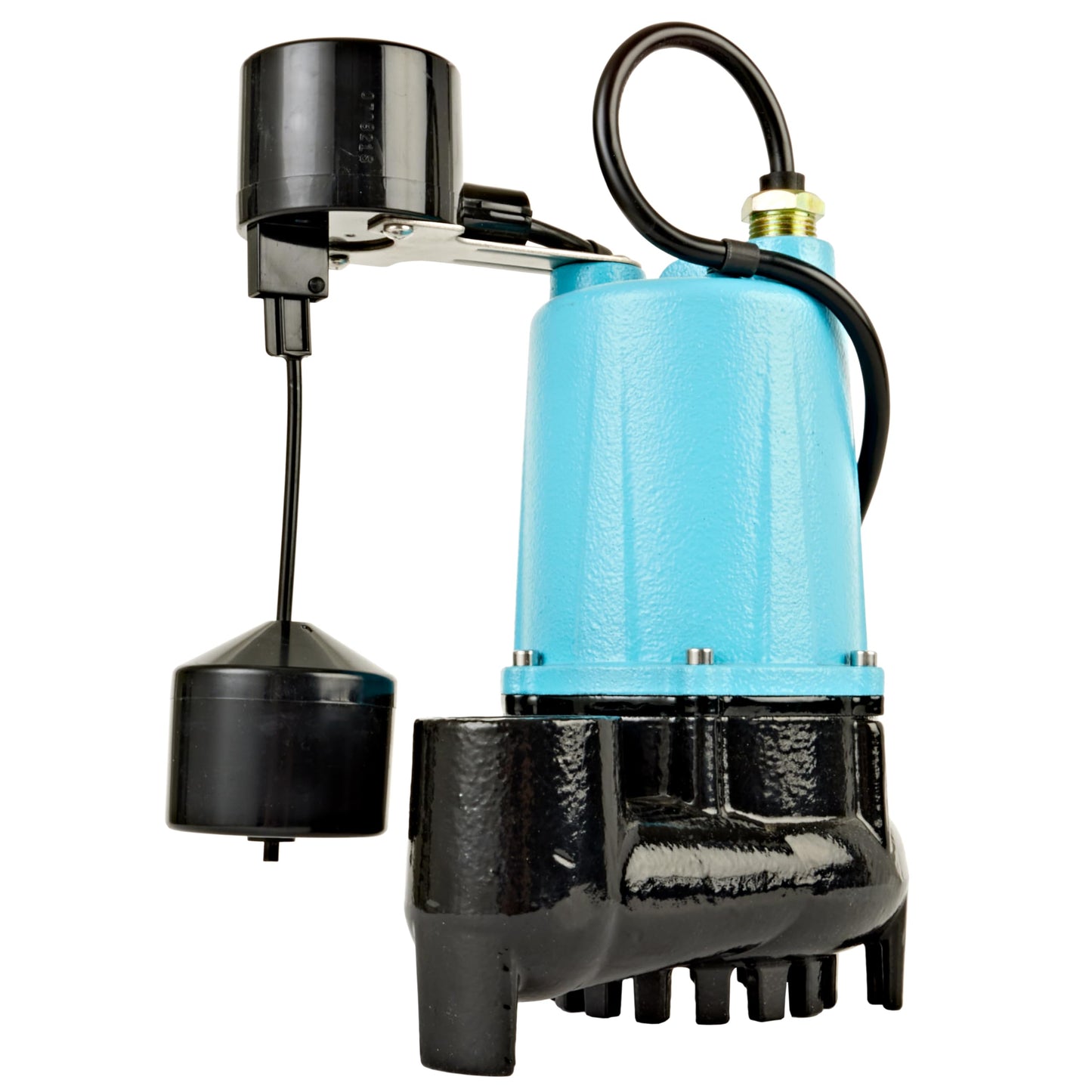 Little Giant BSC50V 1/2 HP, 115 Volt, 3840 GPH Automatic Submersible Cast Iron Sump/Effluent Pump with Piggy-back Vertical Float Switch and 10-Ft. Cord, Blue, 511252