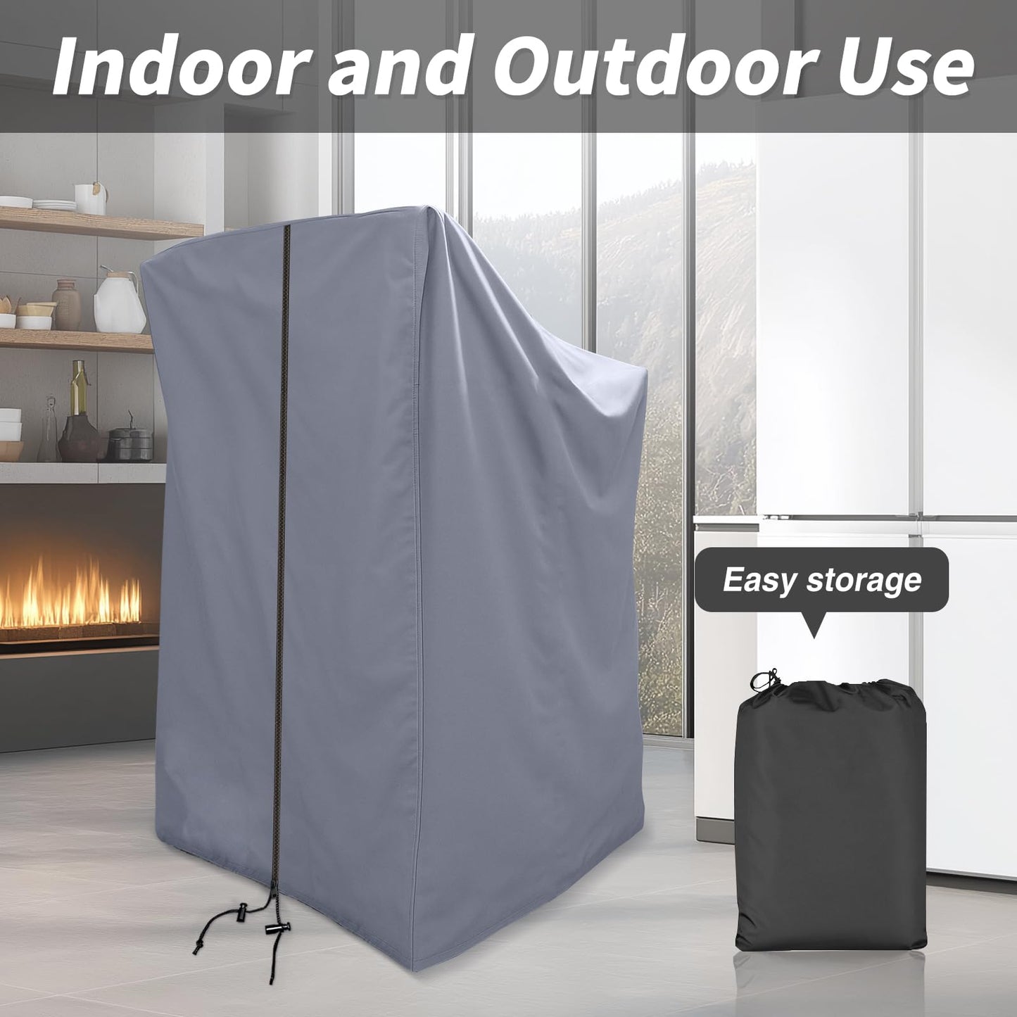 XYZCTEM Treadmill Cover, Dustproof Waterproof Folding Treadmill Cover, Fit for Most Indoor Outdoor Sunscreen Fold-able Treadmills, Grey