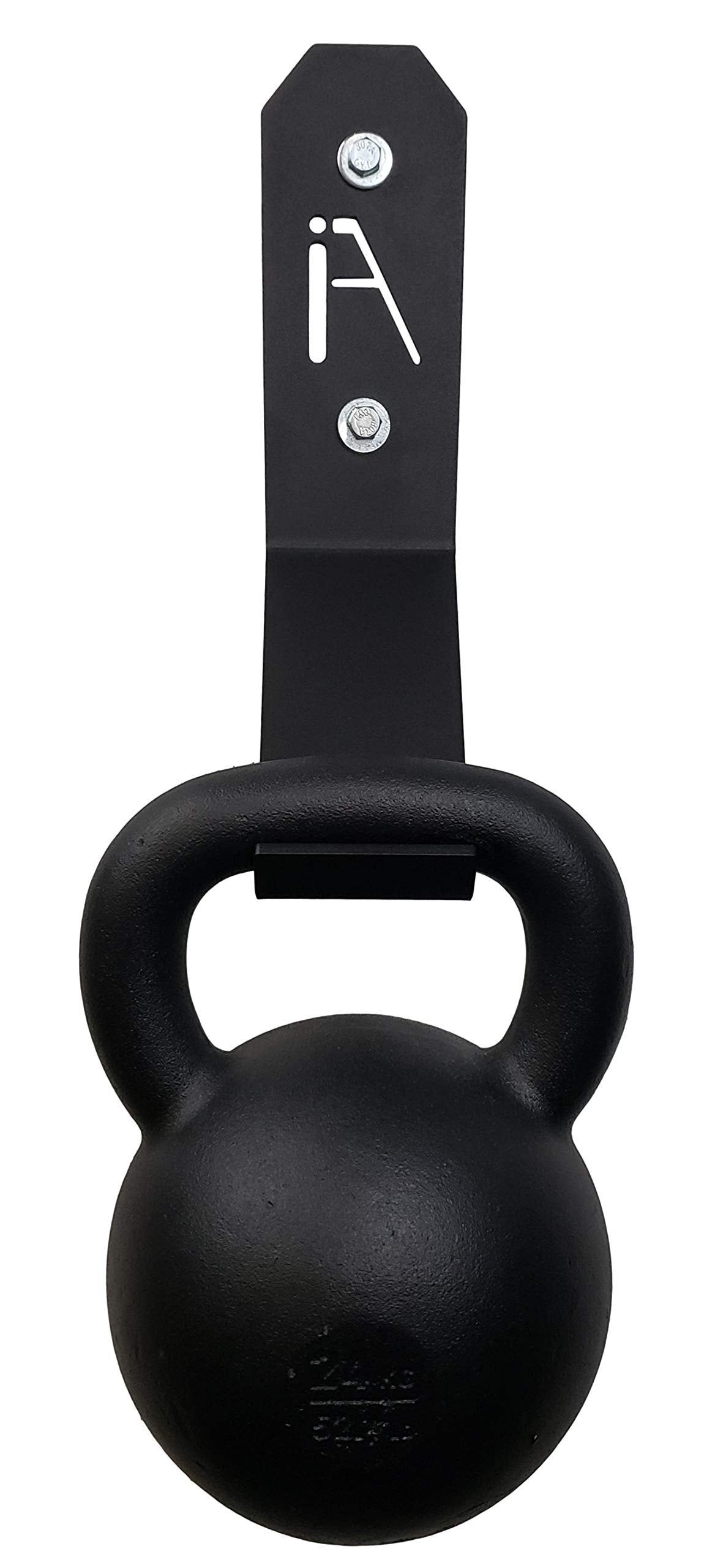 IRON AMERICAN Kettlebell Hook Gym Wall Mount Hanger, 100+ Pound Capacity - Gym Storage Rack Gym Wall Mount - Hang Any Size Kettlebell, Hardware Included (3-PACK))