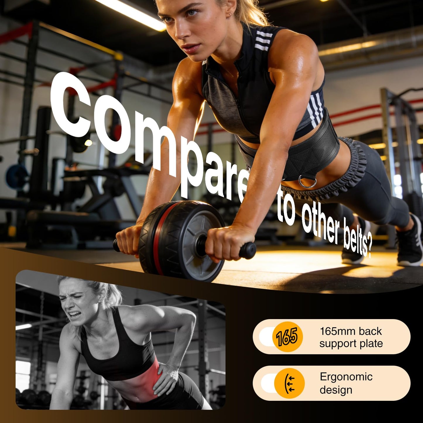SolidFit Fitness Dip Weight Belt with Chain for Weight Lifting,Self-Locking Belt Weightlifting Squat Belts for Men,Supports 350lbs Pull Up Weight Belt,Deadlift Belt Gym Train,Workout Weights for Women
