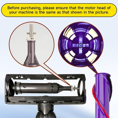 For Dyson V8 Roller Brush Replacement - For Dyson V8 Animal/Motorhead Cordless Vacuum Head Attachments, Part No. 967485-01