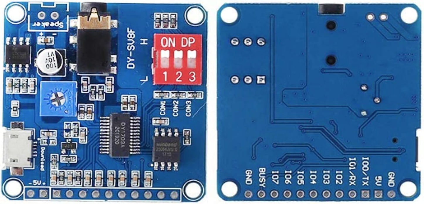 DEVMO MP3 5W 64MBit Voice Playback Module Music Player Voice prompts Voice Broadcast Device Trigger Amplifier Class D