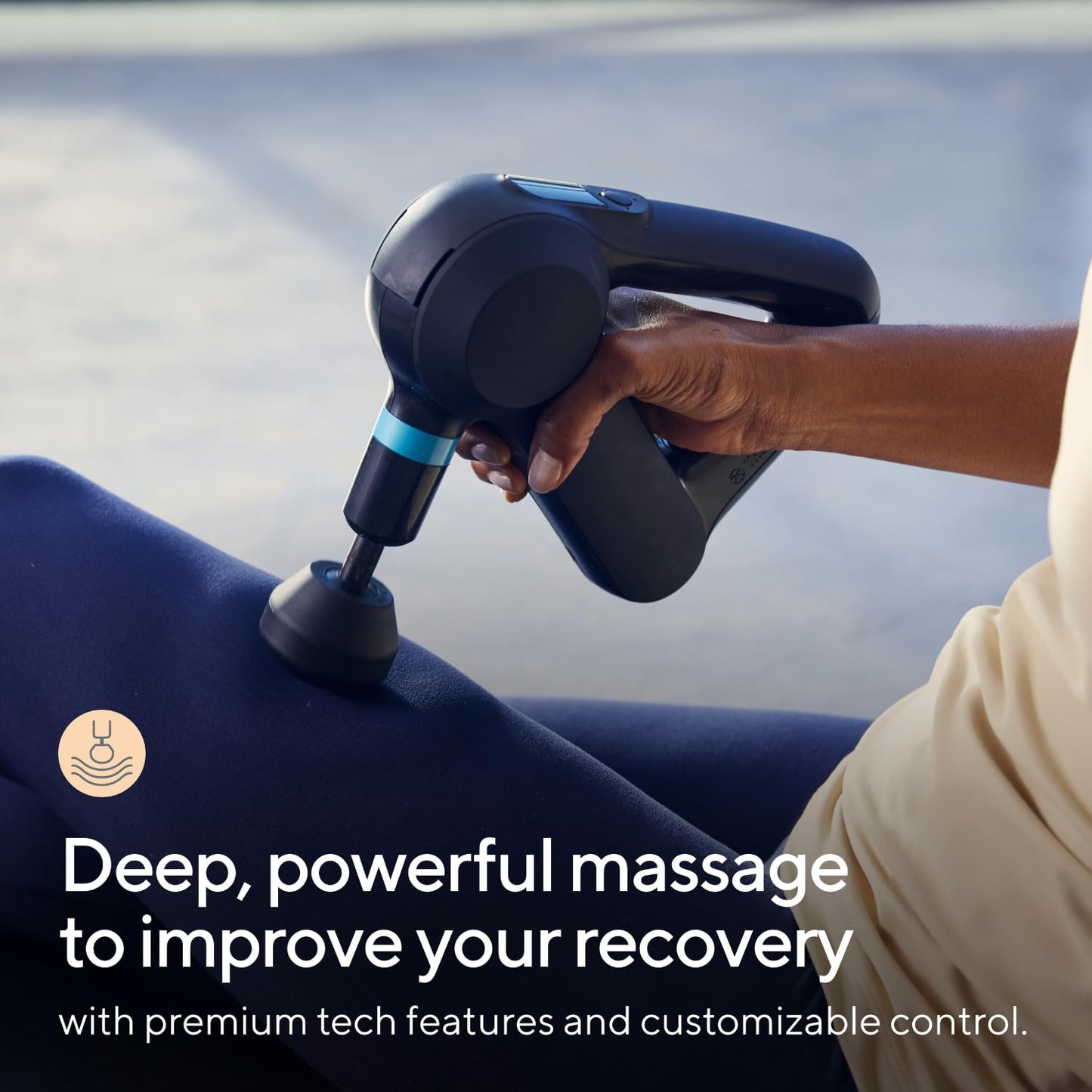 TheraGun Therabody Elite (5th Generation) - Handheld Deep Tissue Massage Gun - Bluetooth Enabled Percussion & Personal Massager for Pain Relief in Neck, Back, Leg, Hand, Shoulder and Foot