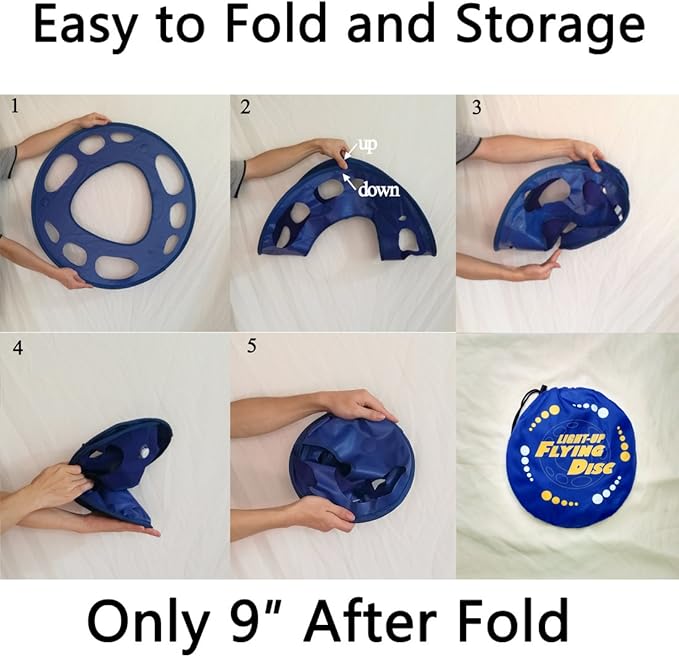 Giant Flying Disc Soft, Foldable & Floats in Air - Encourage Outdoor Play & Family Fun - Great for Kids, Parent-Child Interaction, and School Activities (27 Inch)