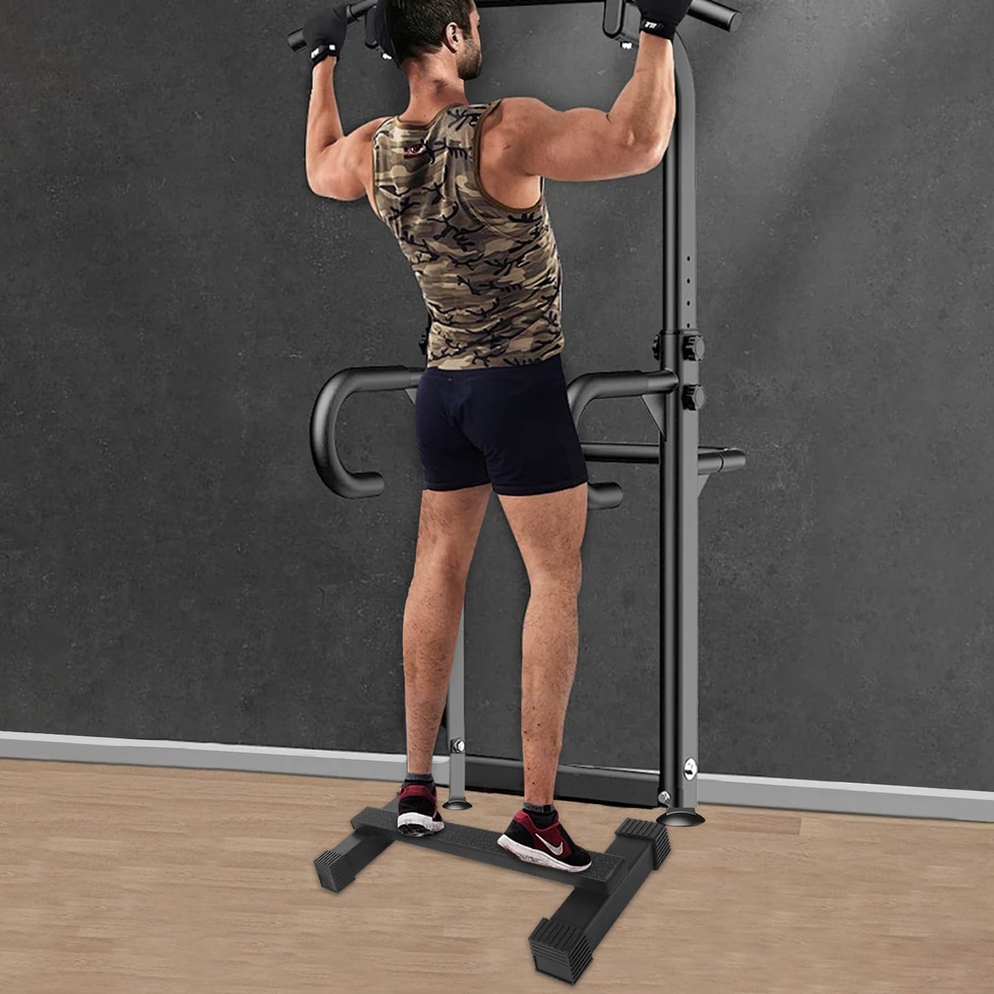 Steel Calf Raise Bar: Standing Calf Raise Machine - Calf Stretching Squat Foot Leg Stretch Block