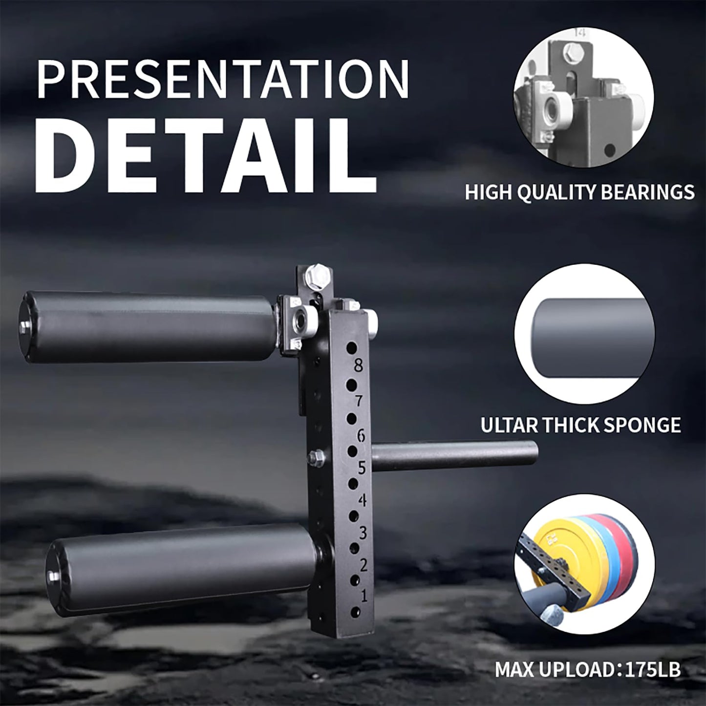 CONBUT Leg Extension Rack Attachment for Makes the Legs More Fixed, Leg Extension Attachment for Adjustable Leg Extension and Curl Machine Squat Rack Attachment