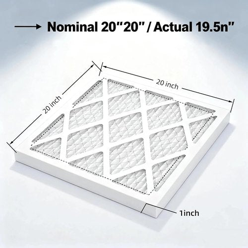 MERV 13 20x20x1 Air Filter by [Brand Name] - 4-Pack Electrostatic Pleated HVAC Filters | Captures Dust, Pollen & Pet Dander