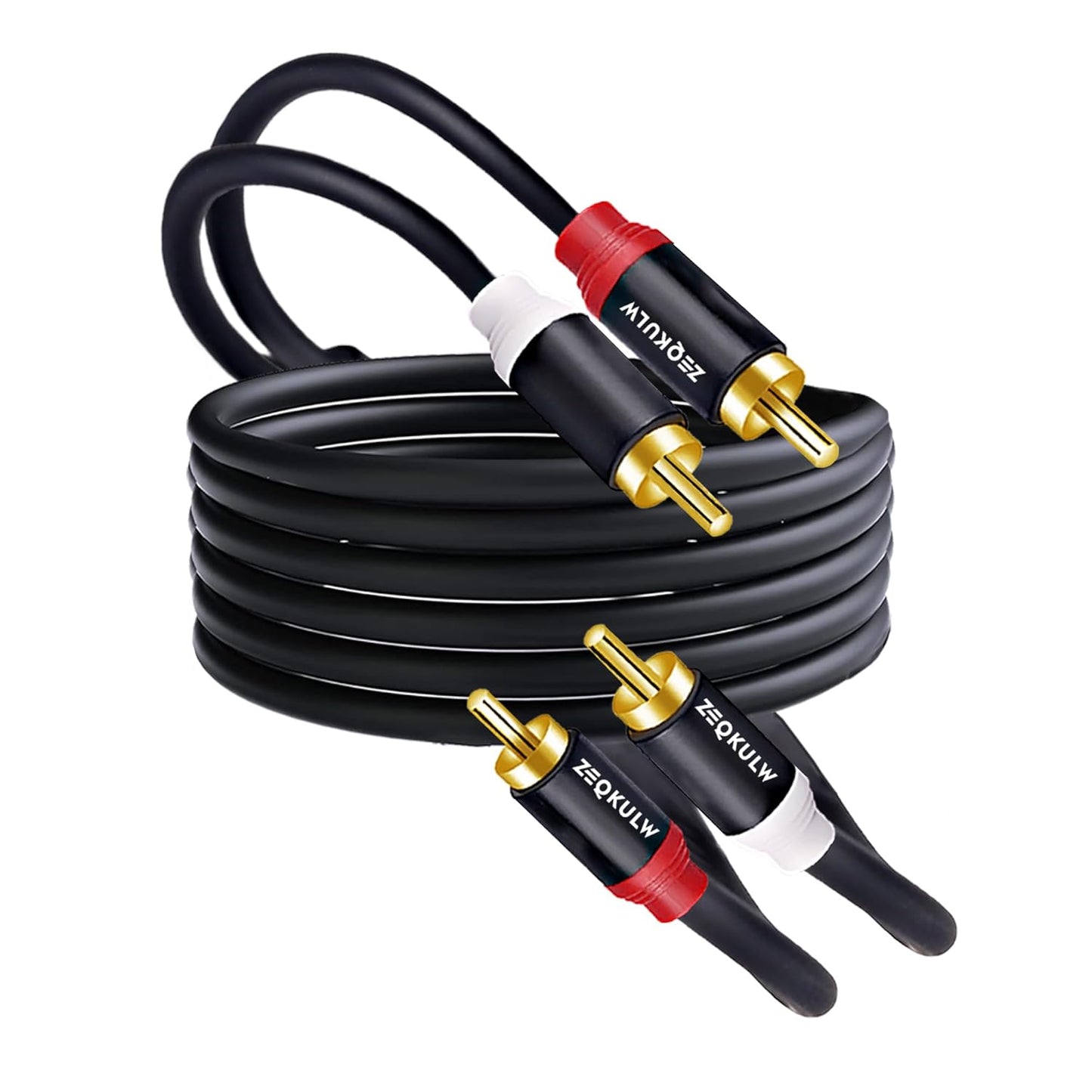 ZEQKULW 2RCA 3.3 2RCA 2RCA 2 Audio Video Cable ft Male to Male Stereo Audio RCA Cables Dual Shielded Gold-Plated RCA
